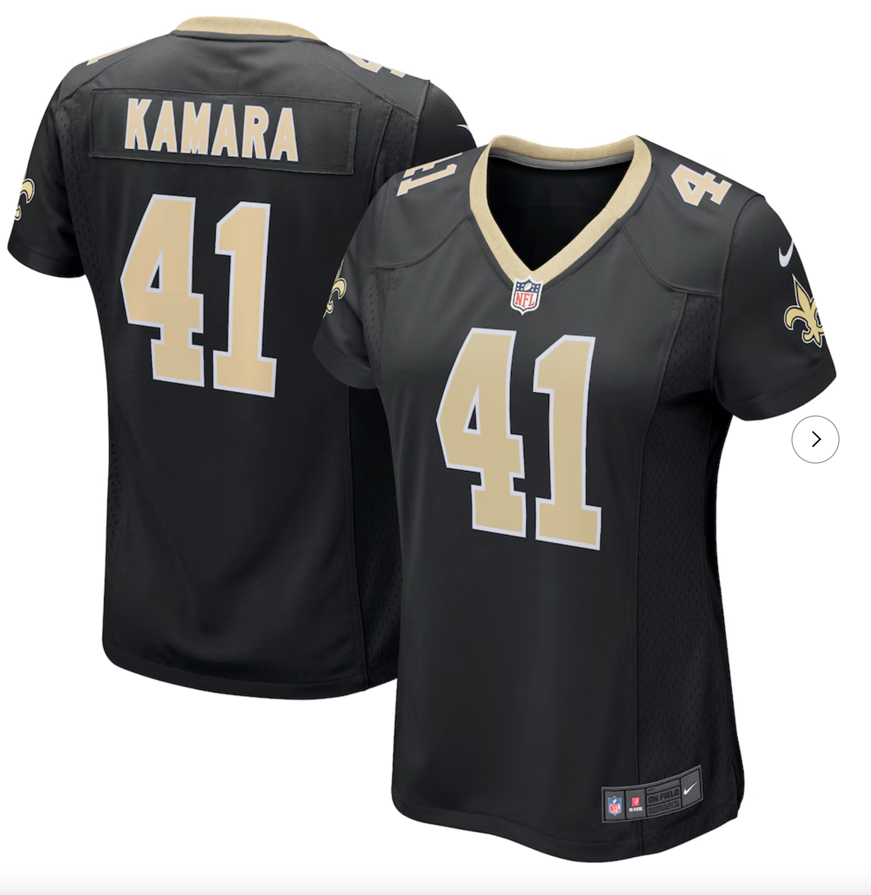 Alvin Kamara New Orleans Saints Nike Women's Game Jersey - Black