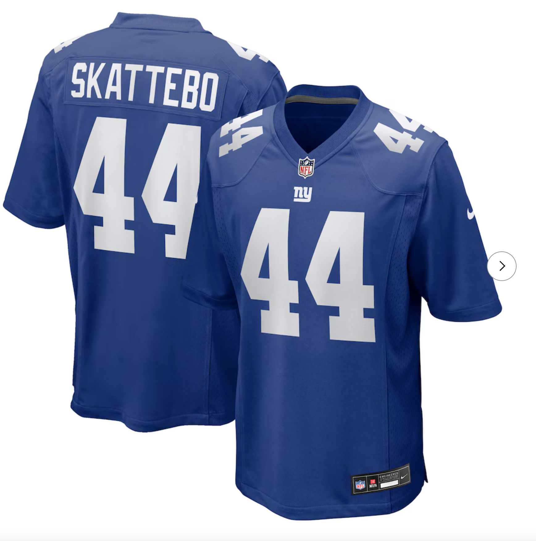 Cam Skattebo New York Giants Nike Team Game Player Jersey - Royal