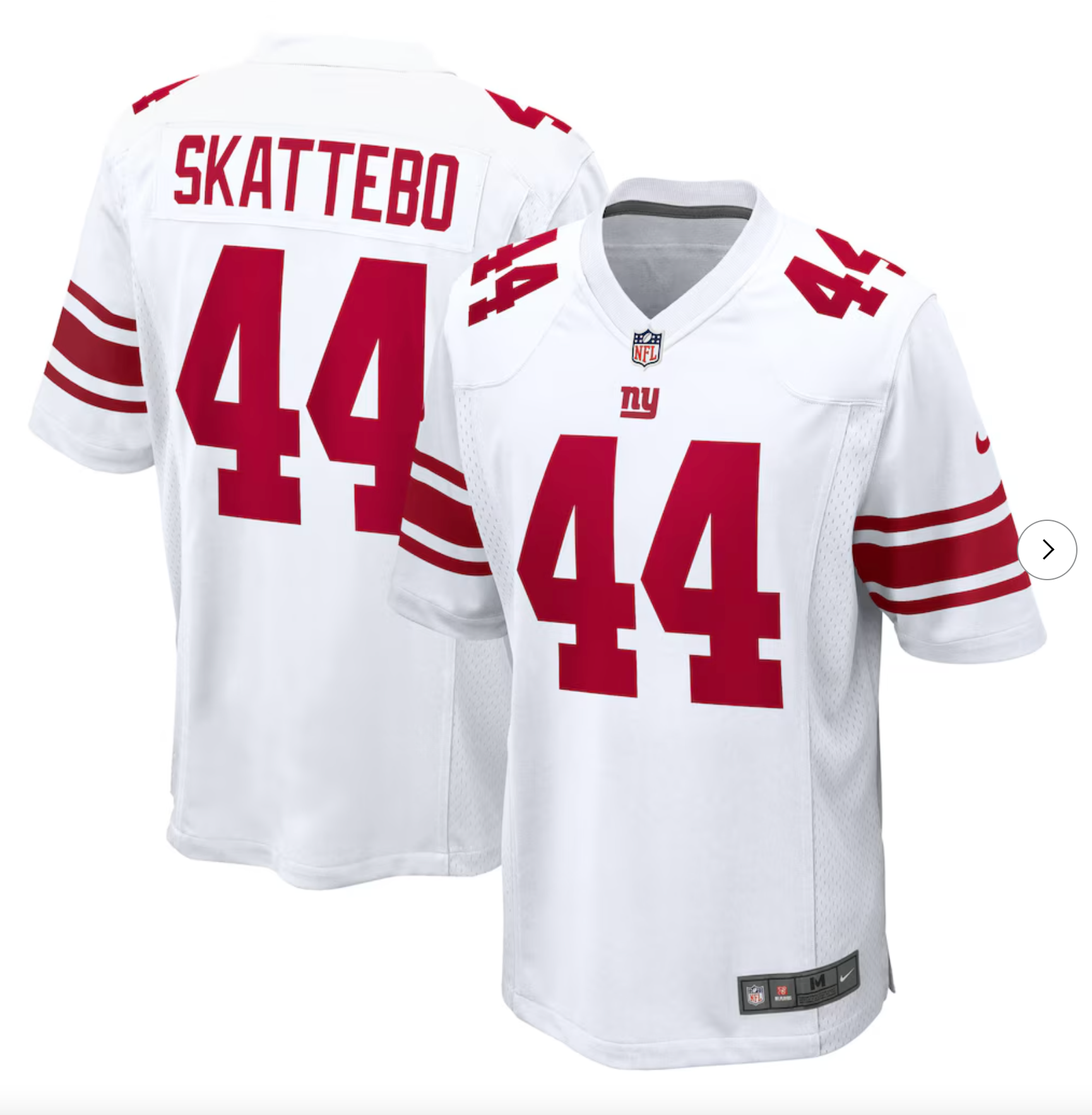 Cam Skattebo New York Giants Nike Team Game Player Jersey - White
