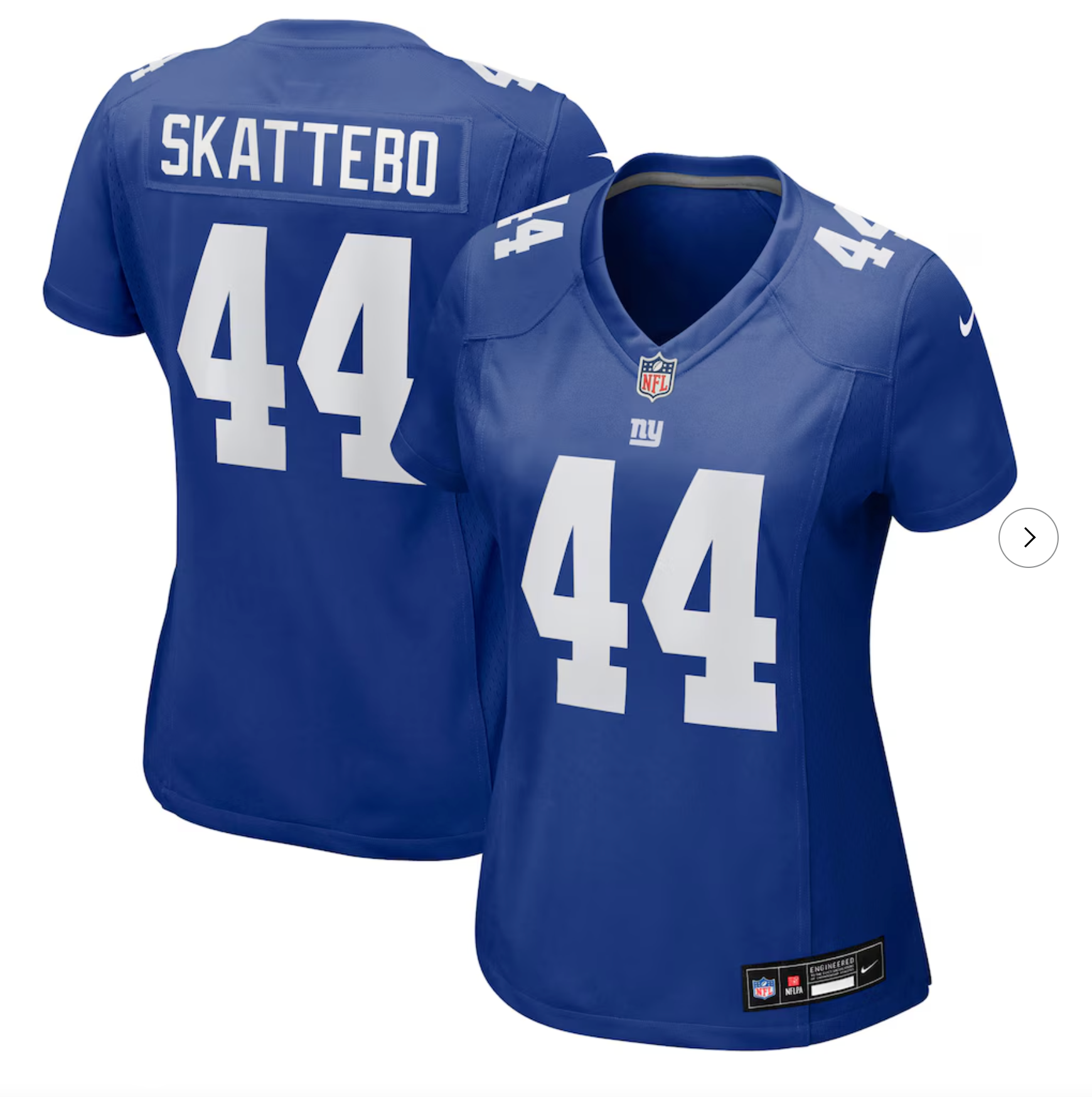Cam Skattebo New York Giants Nike Women's Team Game Player Jersey - Royal