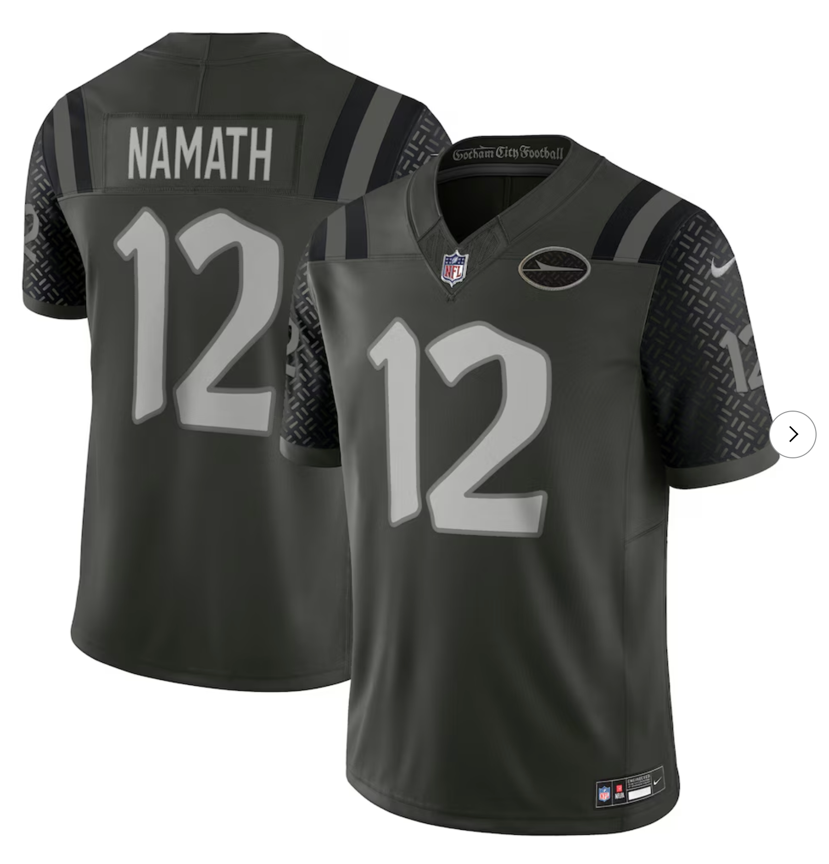 Joe Namath New York Jets Nike 2025 Rivalries Collection Retired Player Limited Jersey - Gotham Green