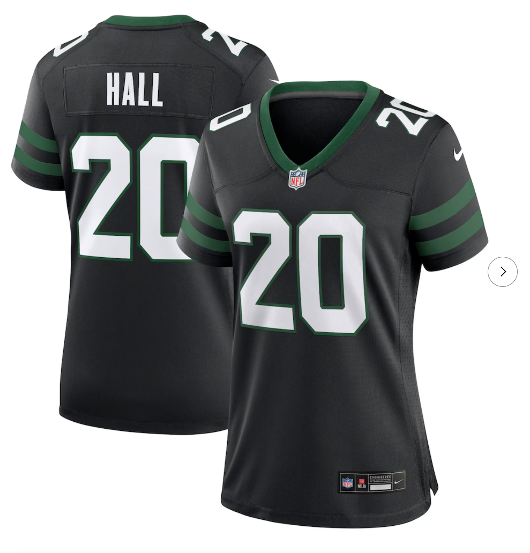 Breece Hall New York Jets Nike Women's Alternate Game Jersey - Legacy Black