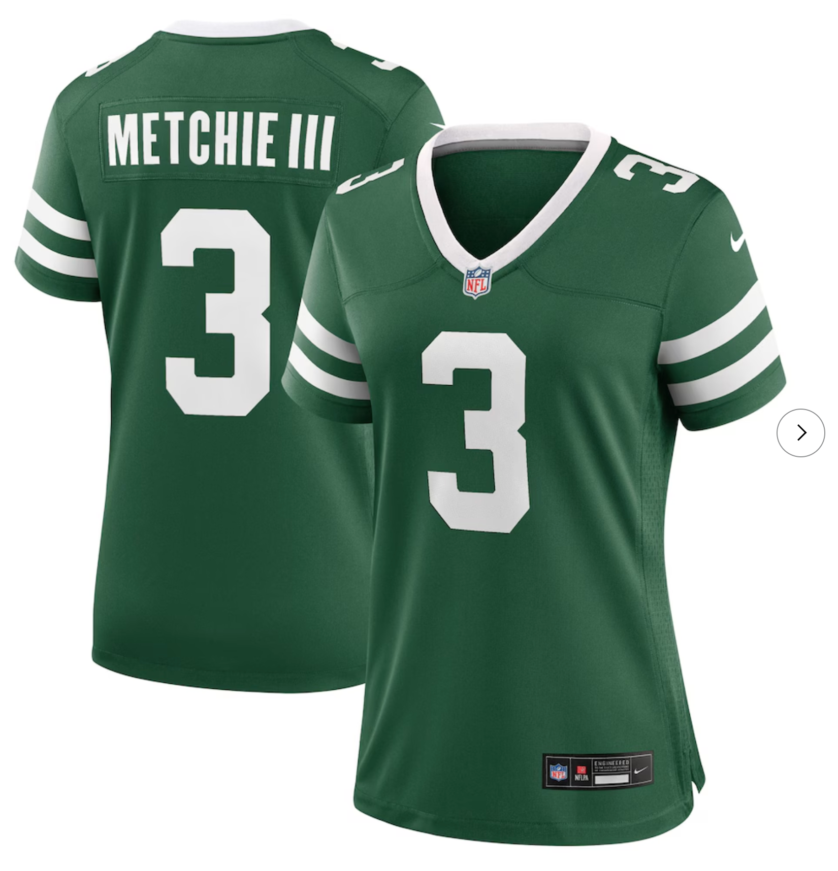 John Metchie III New York Jets Nike Women's Team Game Jersey - Legacy Green