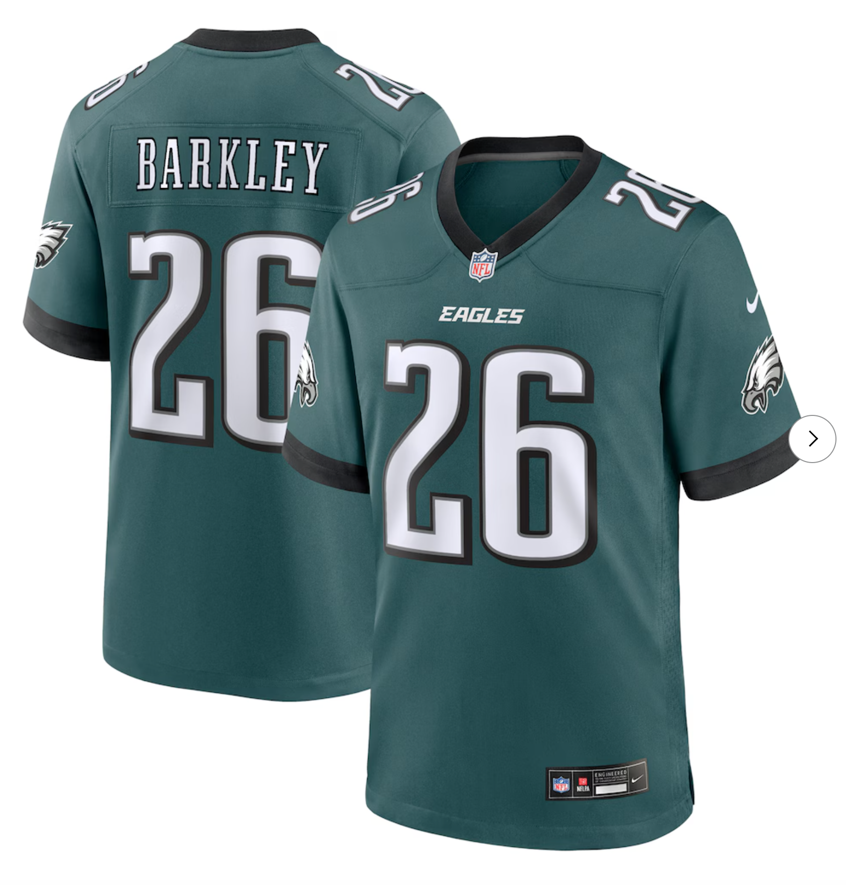 Saquon Barkley Philadelphia Eagles Nike Game Player Jersey - Midnight Green