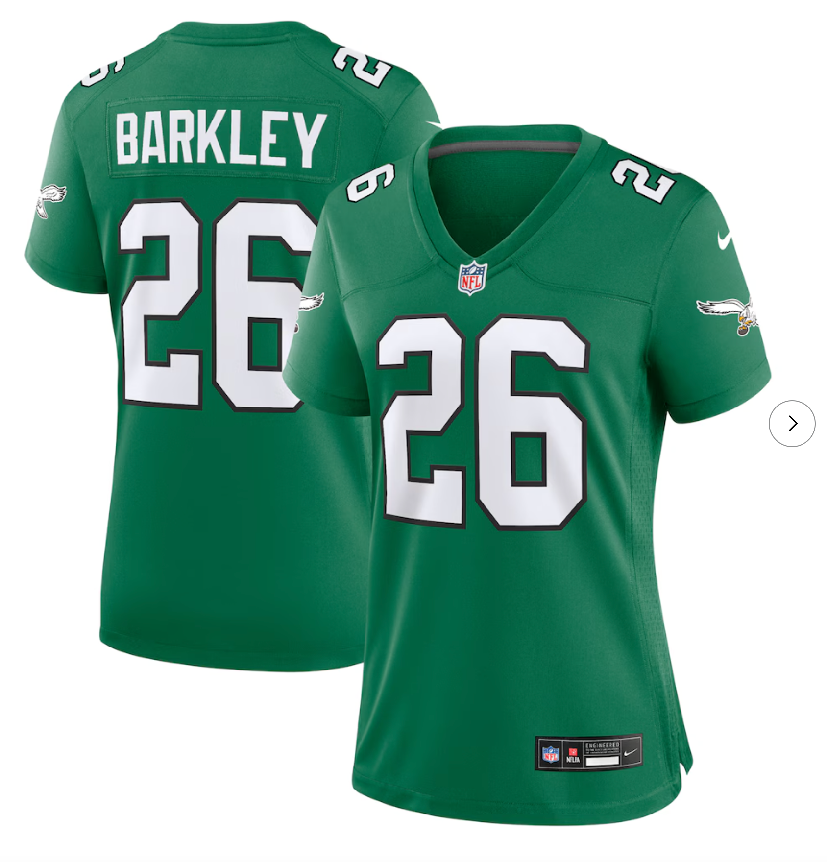 Saquon Barkley Philadelphia Eagles Nike Women's Alternate Game Jersey - Kelly Green