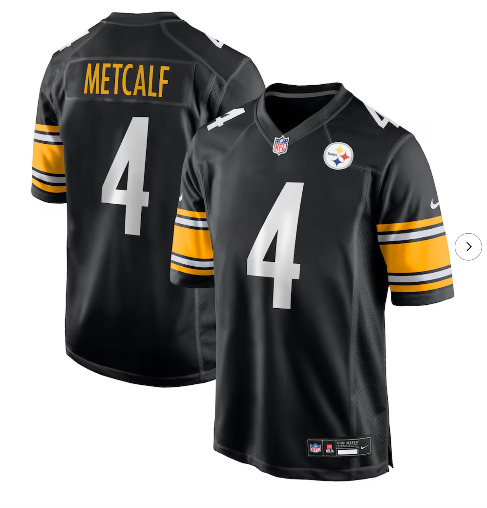 DK Metcalf Pittsburgh Steelers Nike Game Player Jersey - Black
