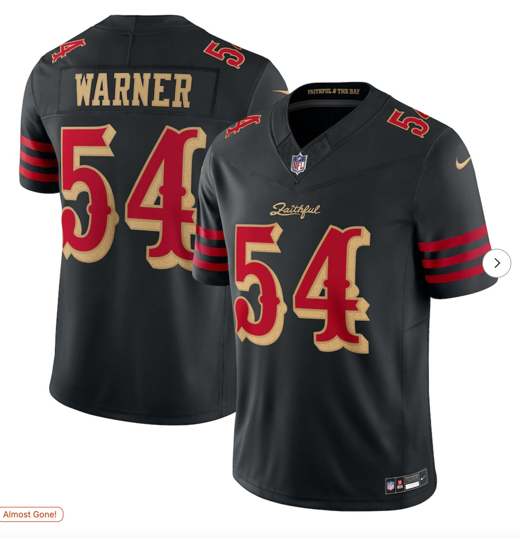 Fred Warner San Francisco 49ers Nike 2025 Rivalries Collection Limited Jersey - Black