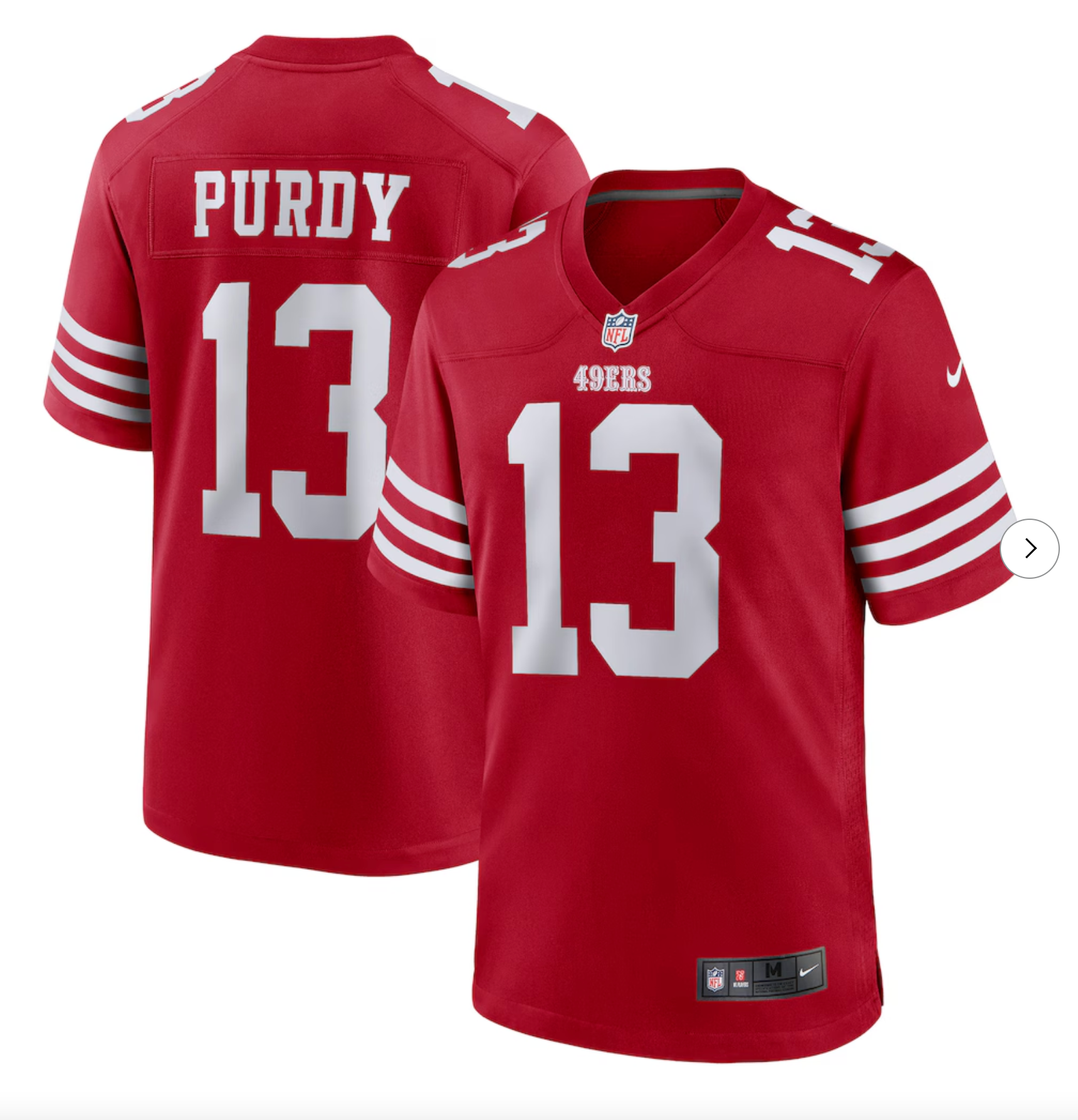 Brock Purdy San Francisco 49ers Nike Game Player Jersey - Scarlet