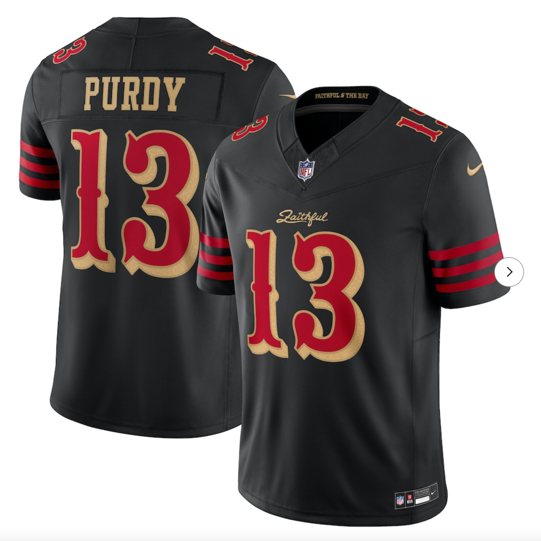 Brock Purdy San Francisco 49ers Nike 2025 Rivalries Collection Limited Jersey - Black