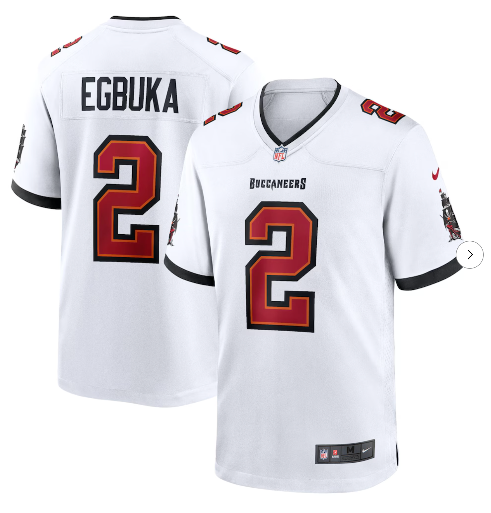 Emeka Egbuka Tampa Bay Buccaneers Nike Game Jersey - White