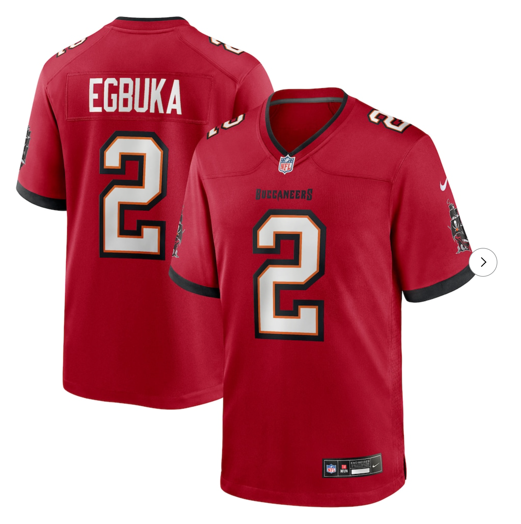 Mike Evans '76 Tampa Bay Buccaneers Nike 50th Season Game Jersey - White