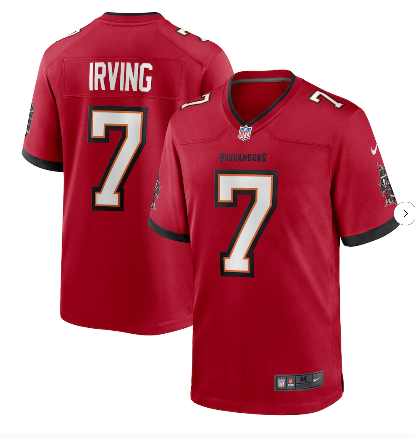 Bucky Irving Tampa Bay Buccaneers Nike Game Jersey - Red