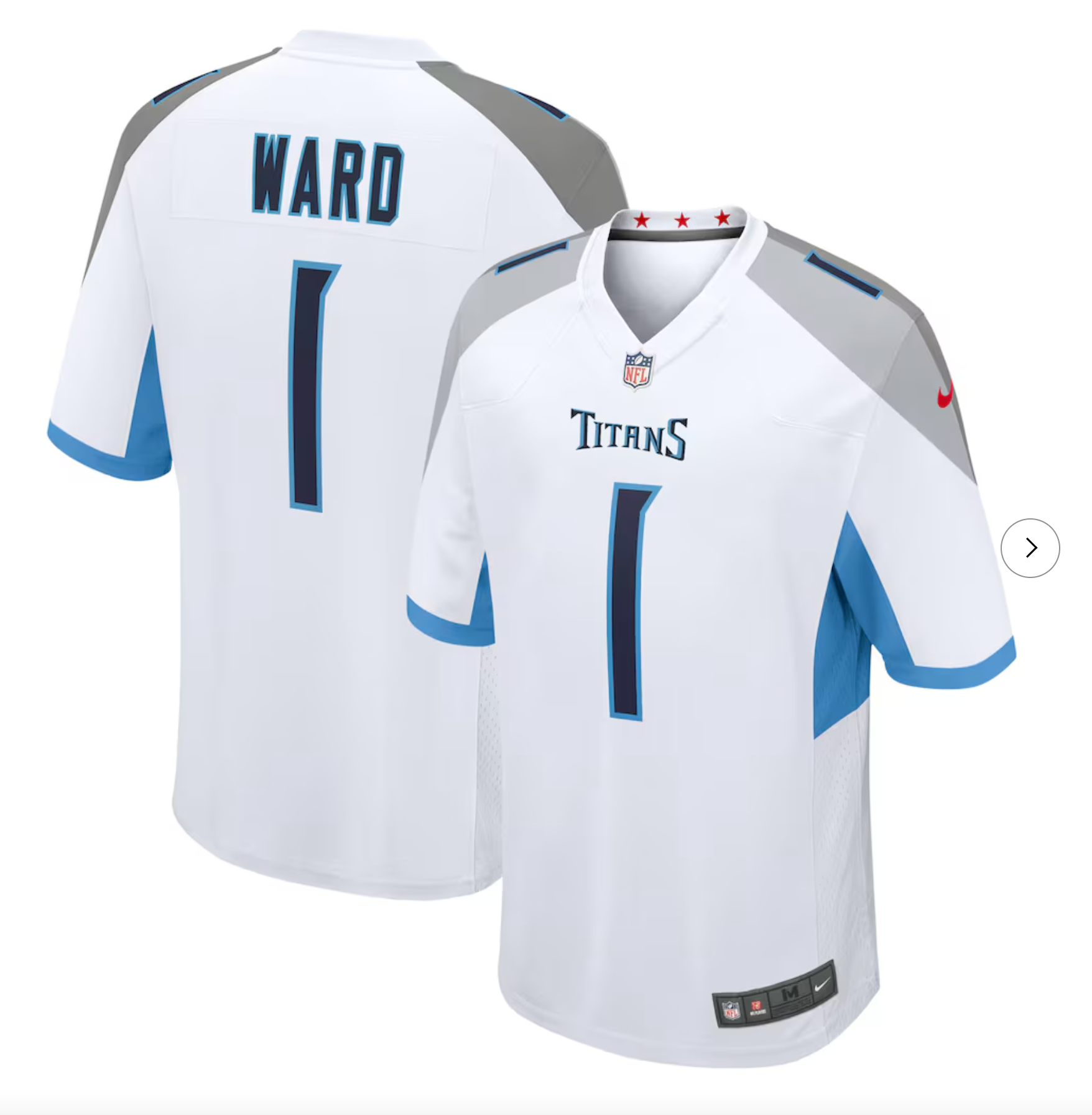 Cameron Ward Tennessee Titans Nike 2025 NFL Draft First Round Pick Game Jersey - White