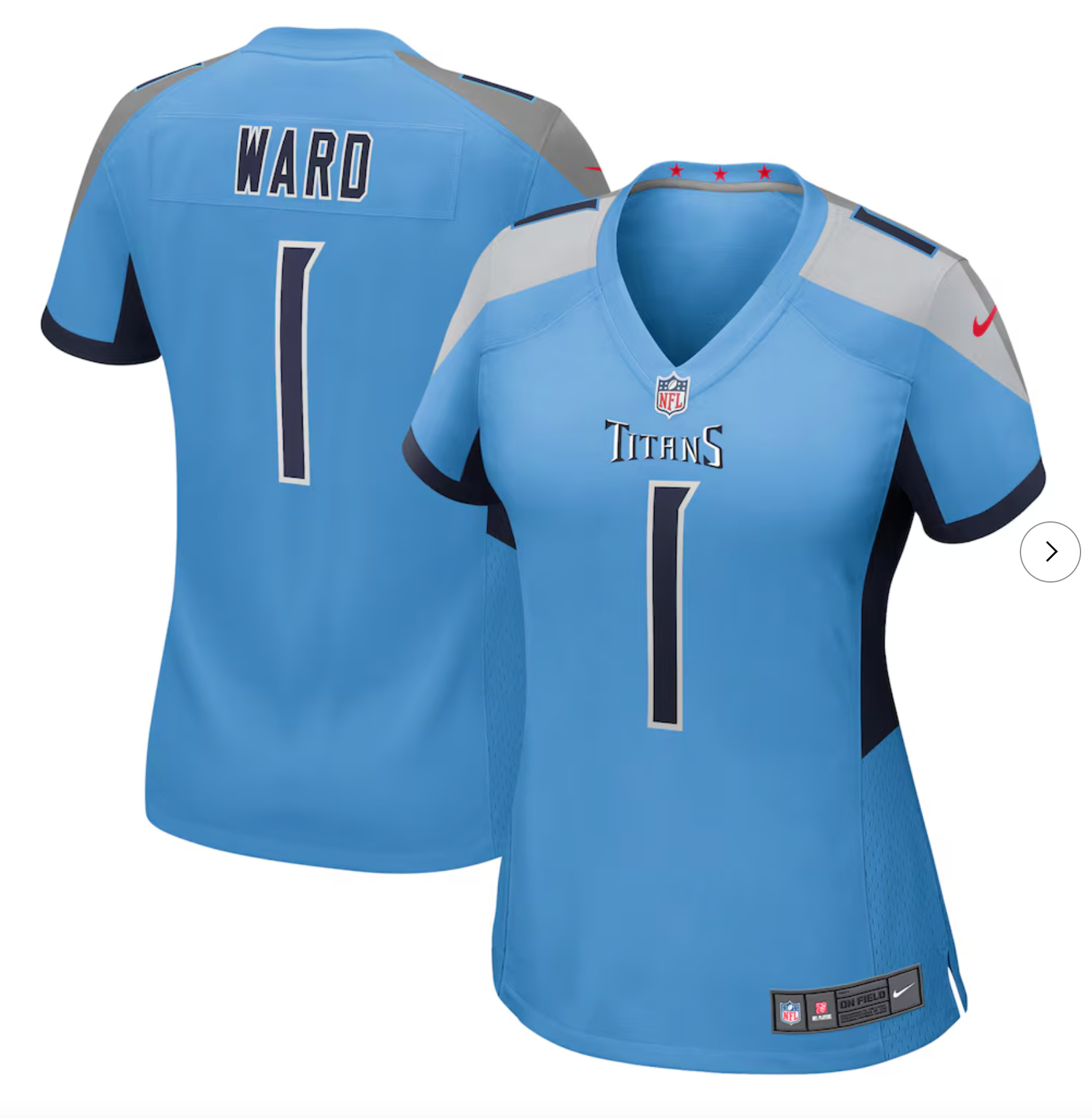 Cameron Ward Tennessee Titans Nike Women's 2025 NFL Draft First Round Pick Alternate Game Jersey - Light Blue
