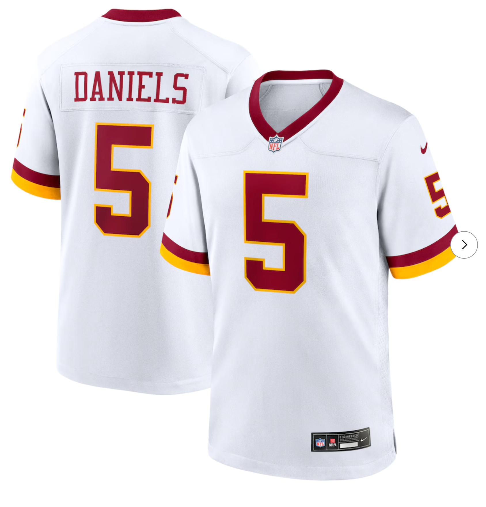 Jayden Daniels Washington Commanders Nike Game Super Bowl Era Jersey - White