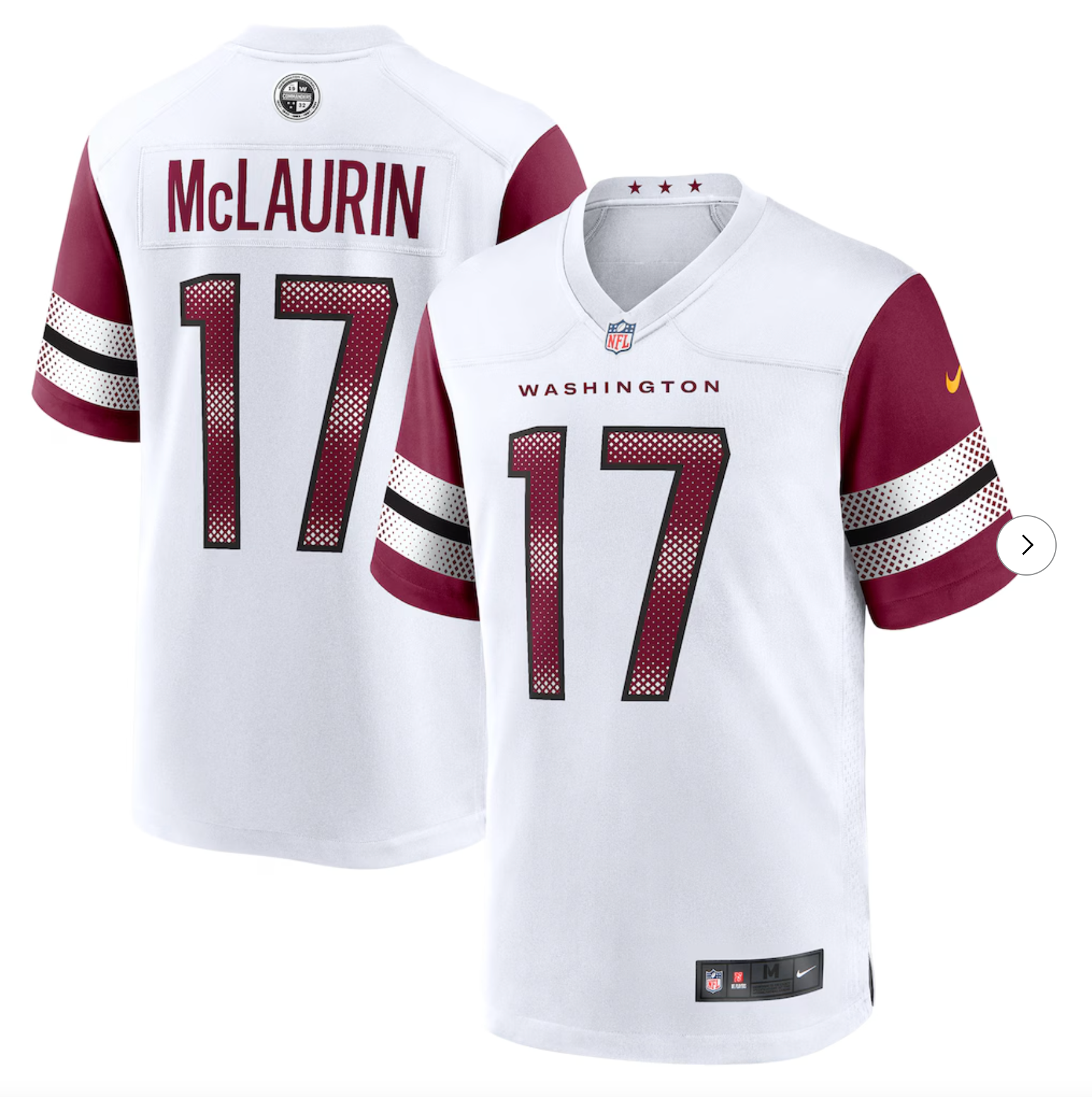 Terry McLaurin Washington Commanders Nike Game Jersey - White