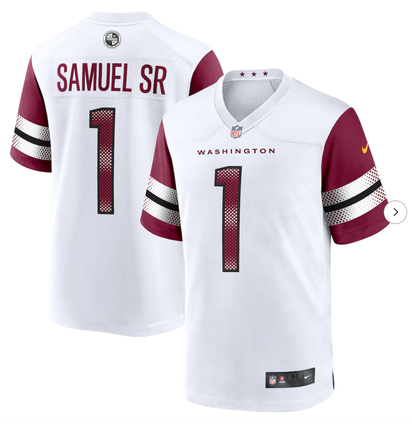 Deebo Samuel Sr Washington Commanders Nike Game Player Jersey - White