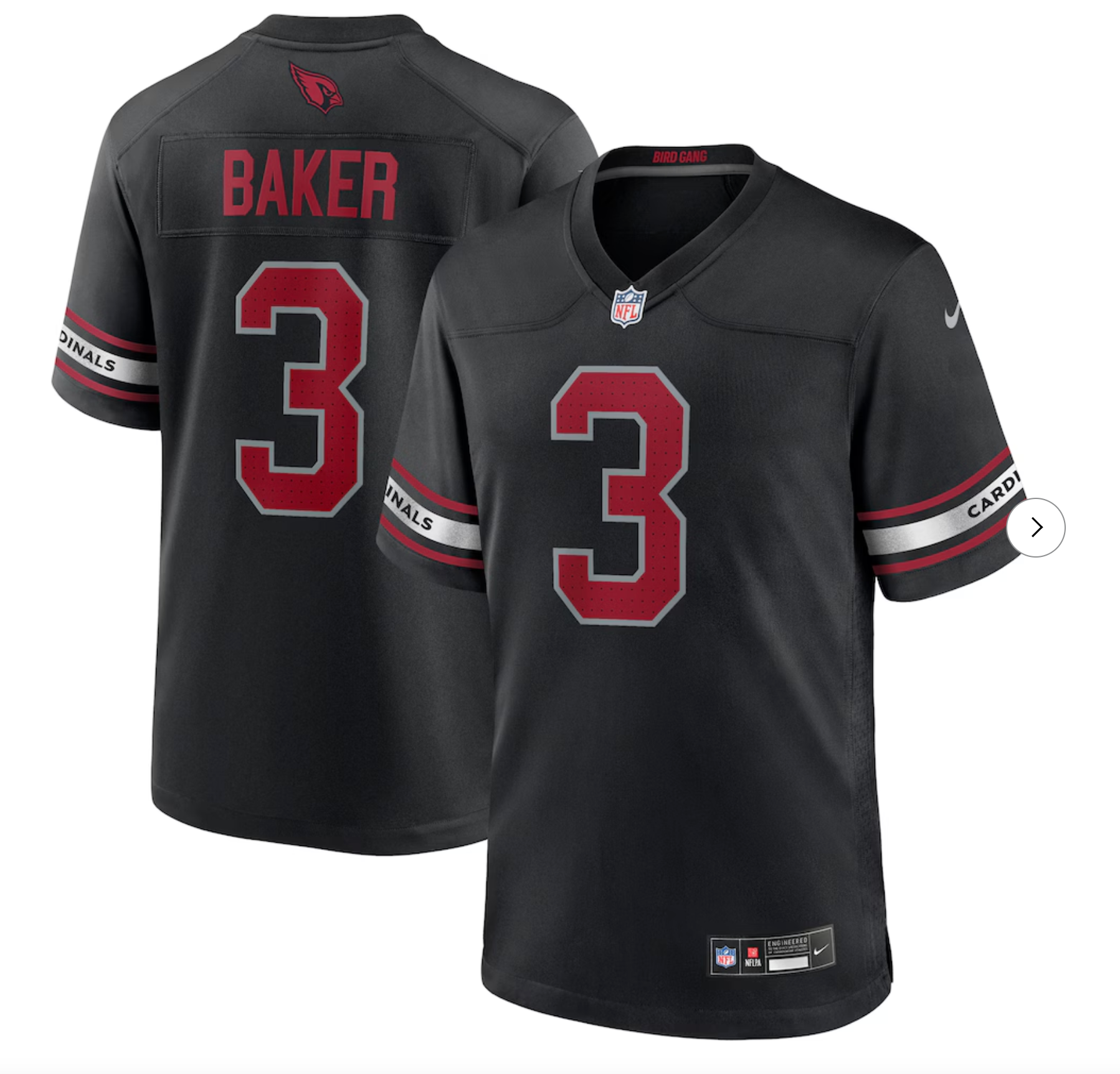 Budda Baker Arizona Cardinals Nike Game Jersey - Black