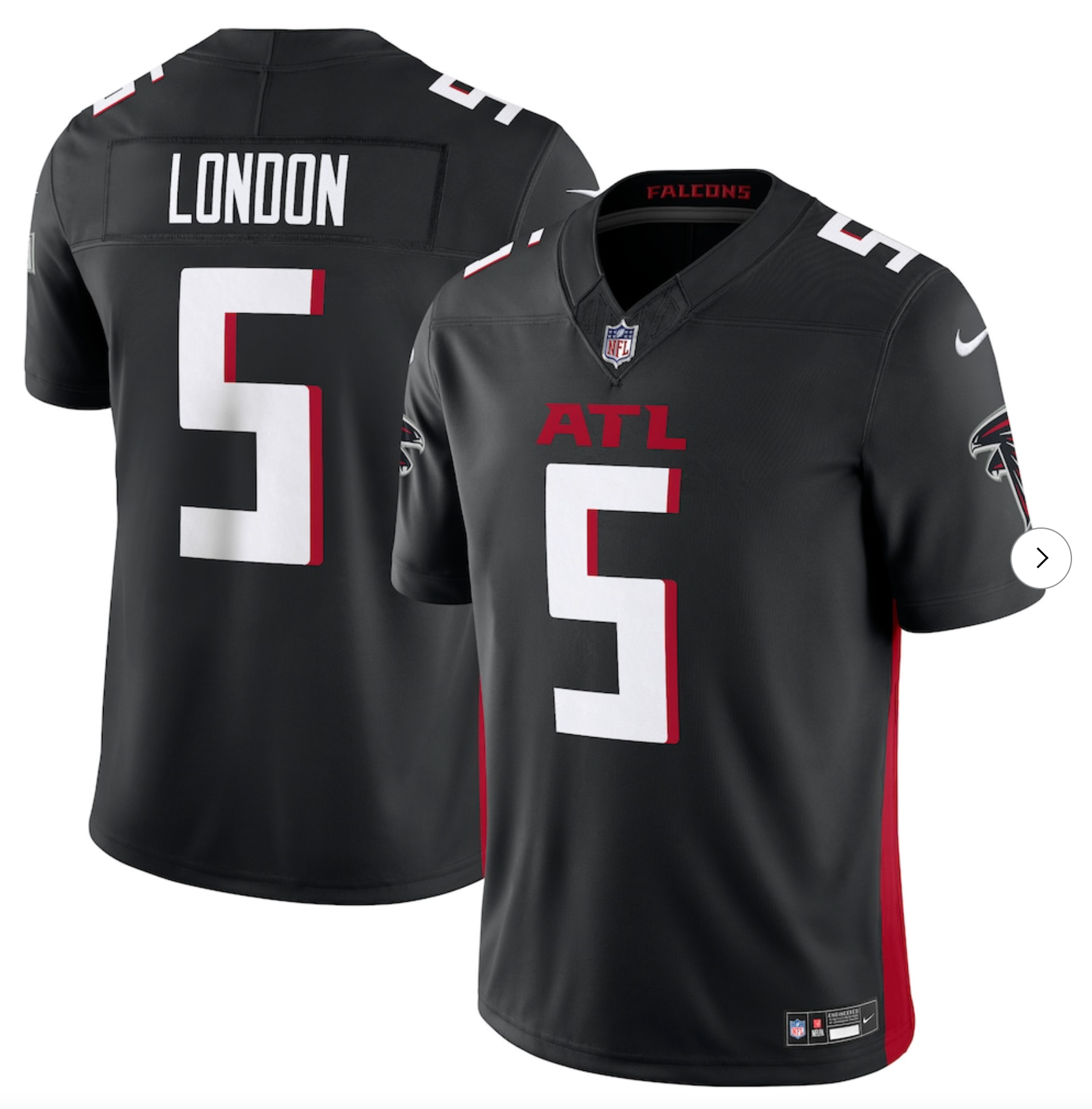 Drake London Atlanta Falcons Nike Vapor F.U.S.E. Limited Jersey - Black