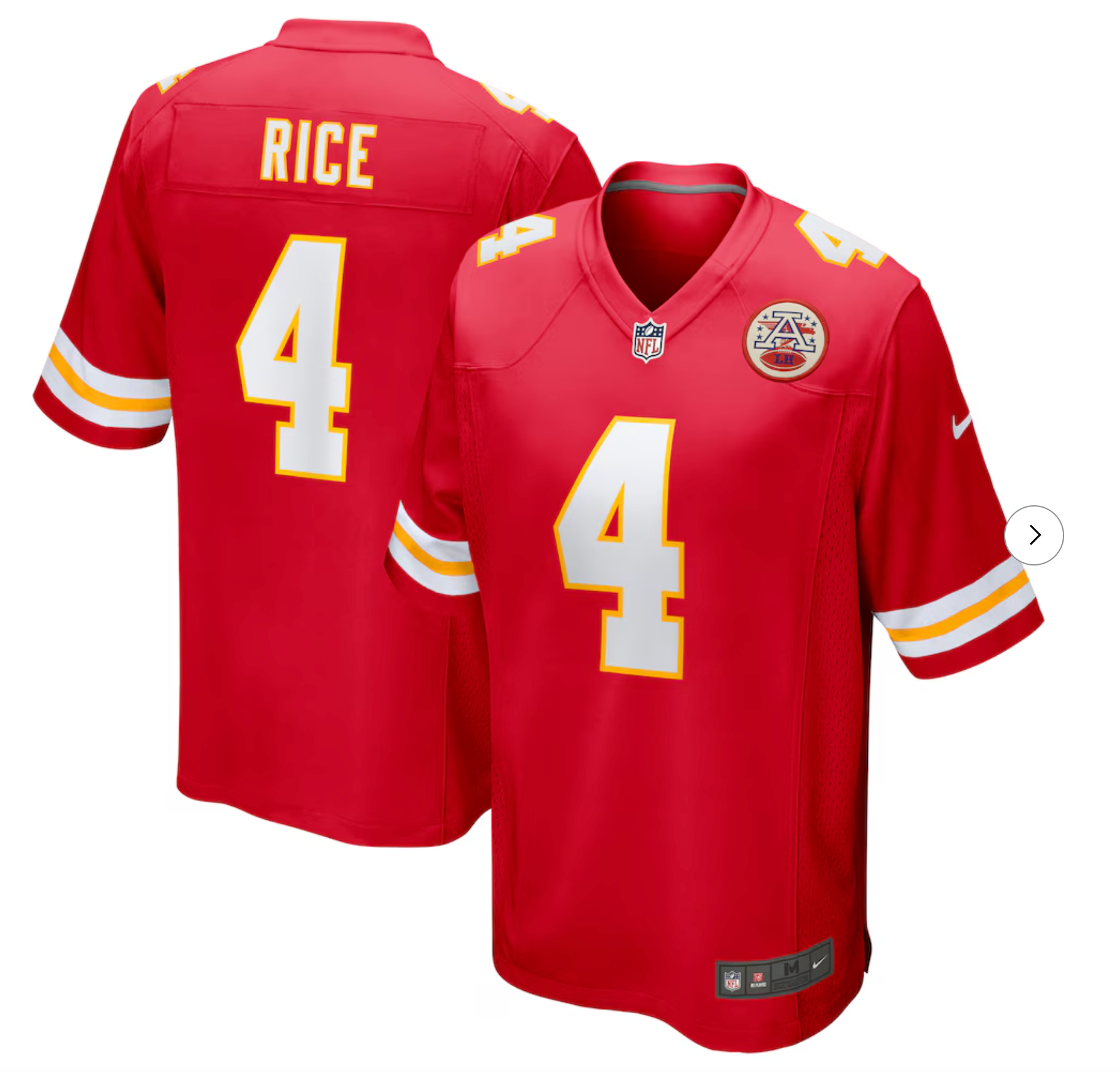 Rashee Rice Kansas City Chiefs Nike Game Jersey - Red