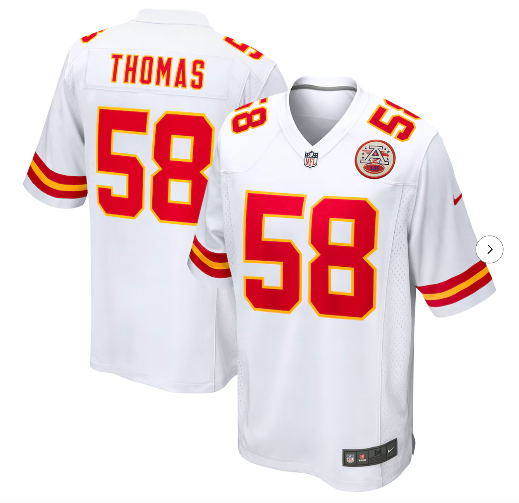 Derrick Thomas Kansas City Chiefs Nike Game Retired Player Jersey - White