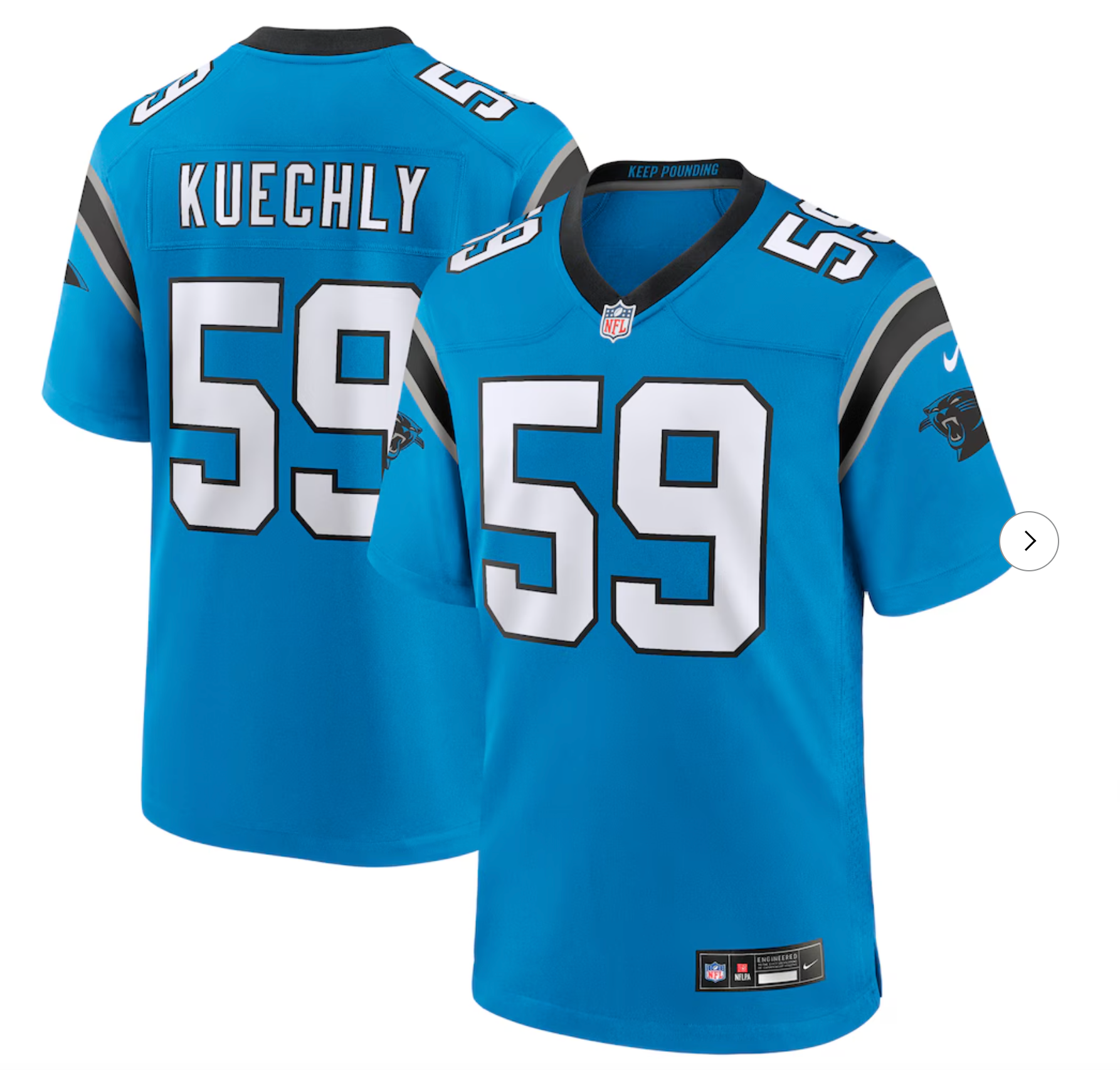 Luke Kuechly Carolina Panthers Nike Retired Player Alternate Game Jersey - Blue
