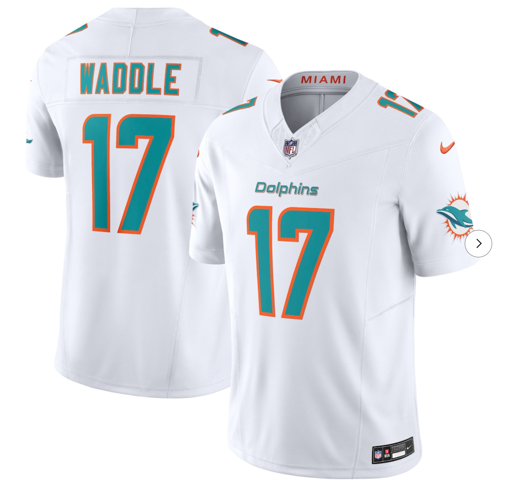 Jaylen Waddle Miami Dolphins Nike Vapor F.U.S.E. Limited Jersey - White