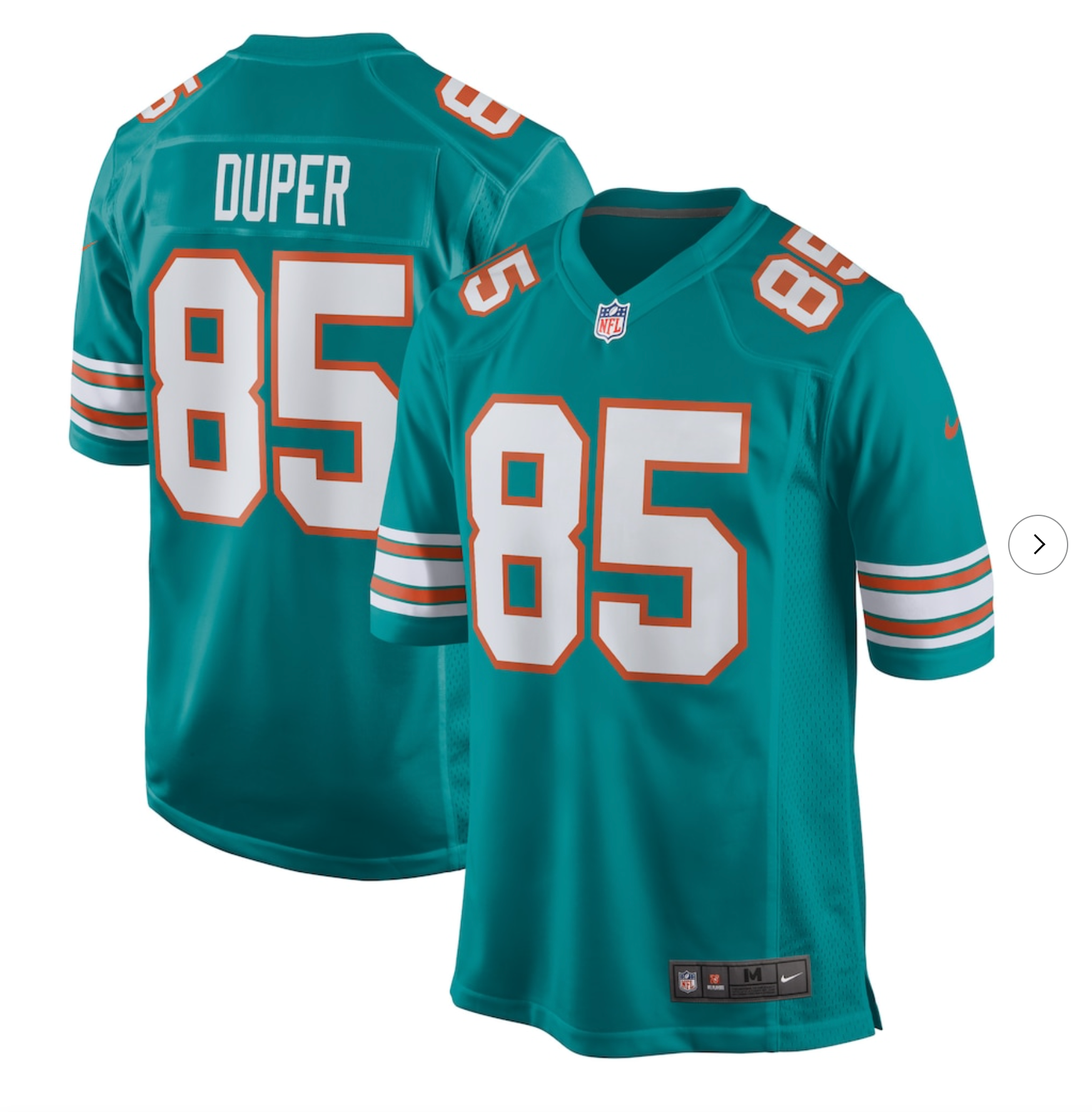 Mark Duper Miami Dolphins Nike Retired Player Jersey - Aqua
