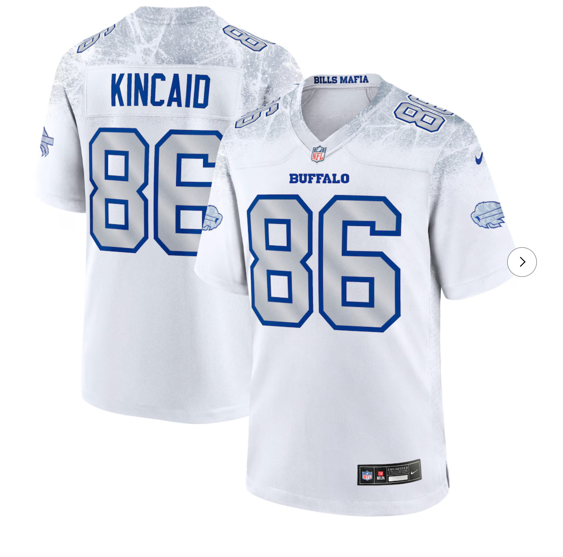 Dalton Kincaid Buffalo Bills Nike 2025 Rivalries Collection Game Jersey - White
