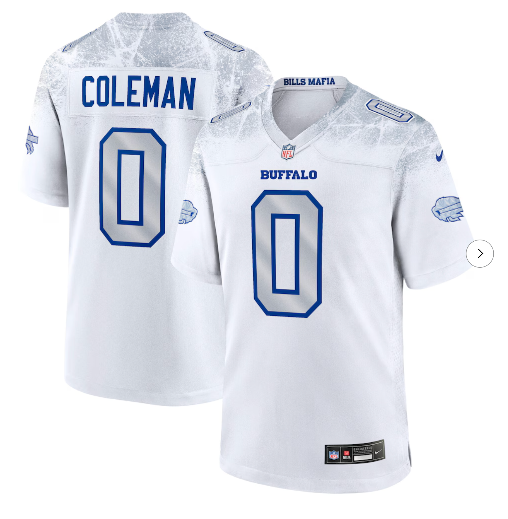 Keon Coleman Buffalo Bills Nike 2025 Rivalries Collection Game Jersey - White