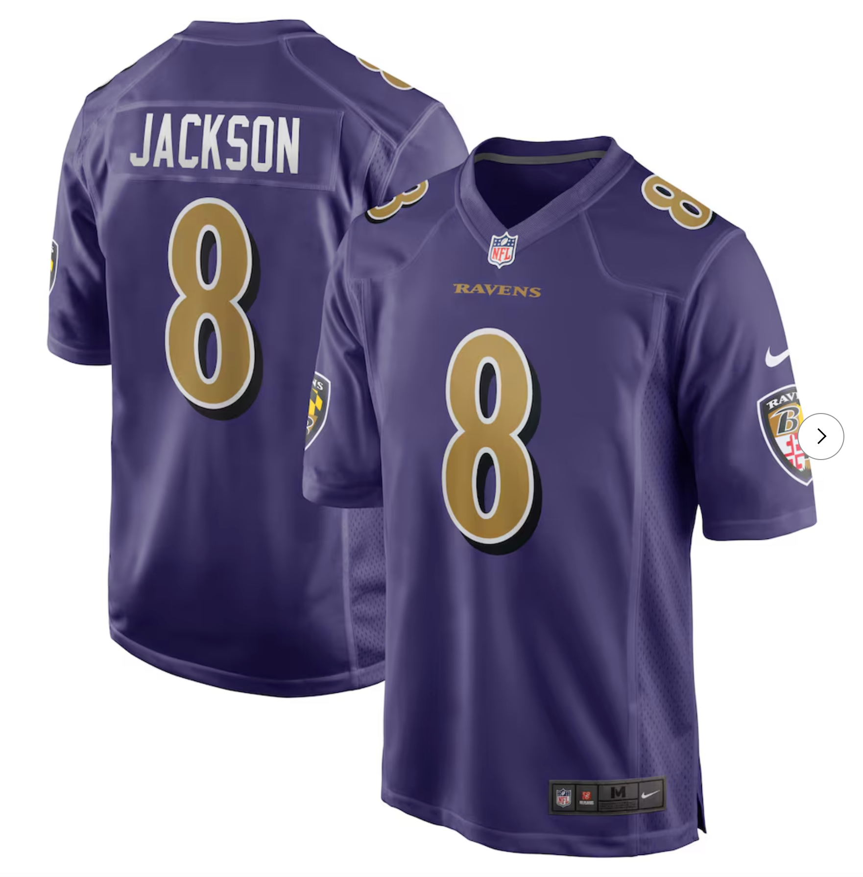 Lamar Jackson Baltimore Ravens Nike Alternate Game Jersey - Purple