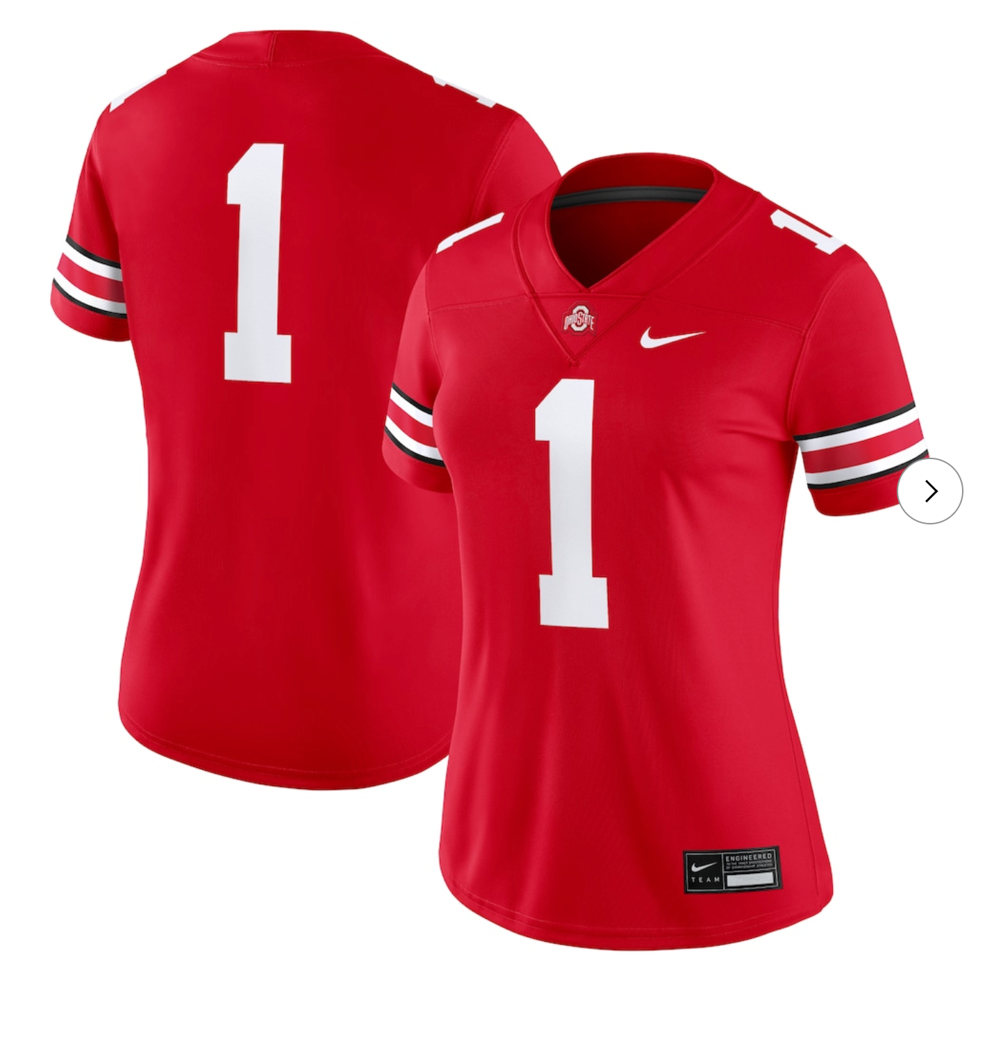 #1 Ohio State Buckeyes Nike Women's Game Jersey - Scarlet