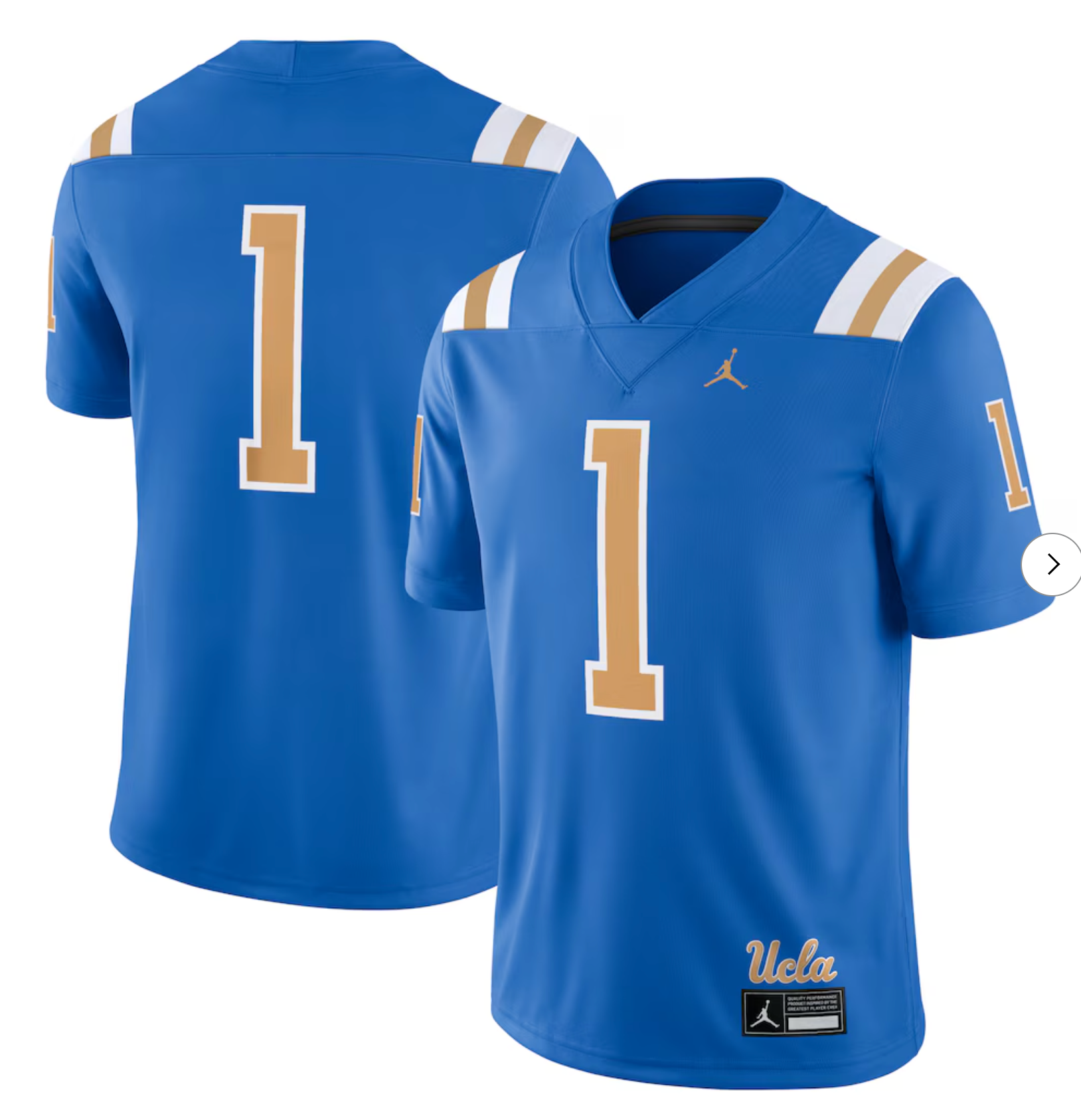 #1 UCLA Bruins Jordan Brand Game Jersey - Blue