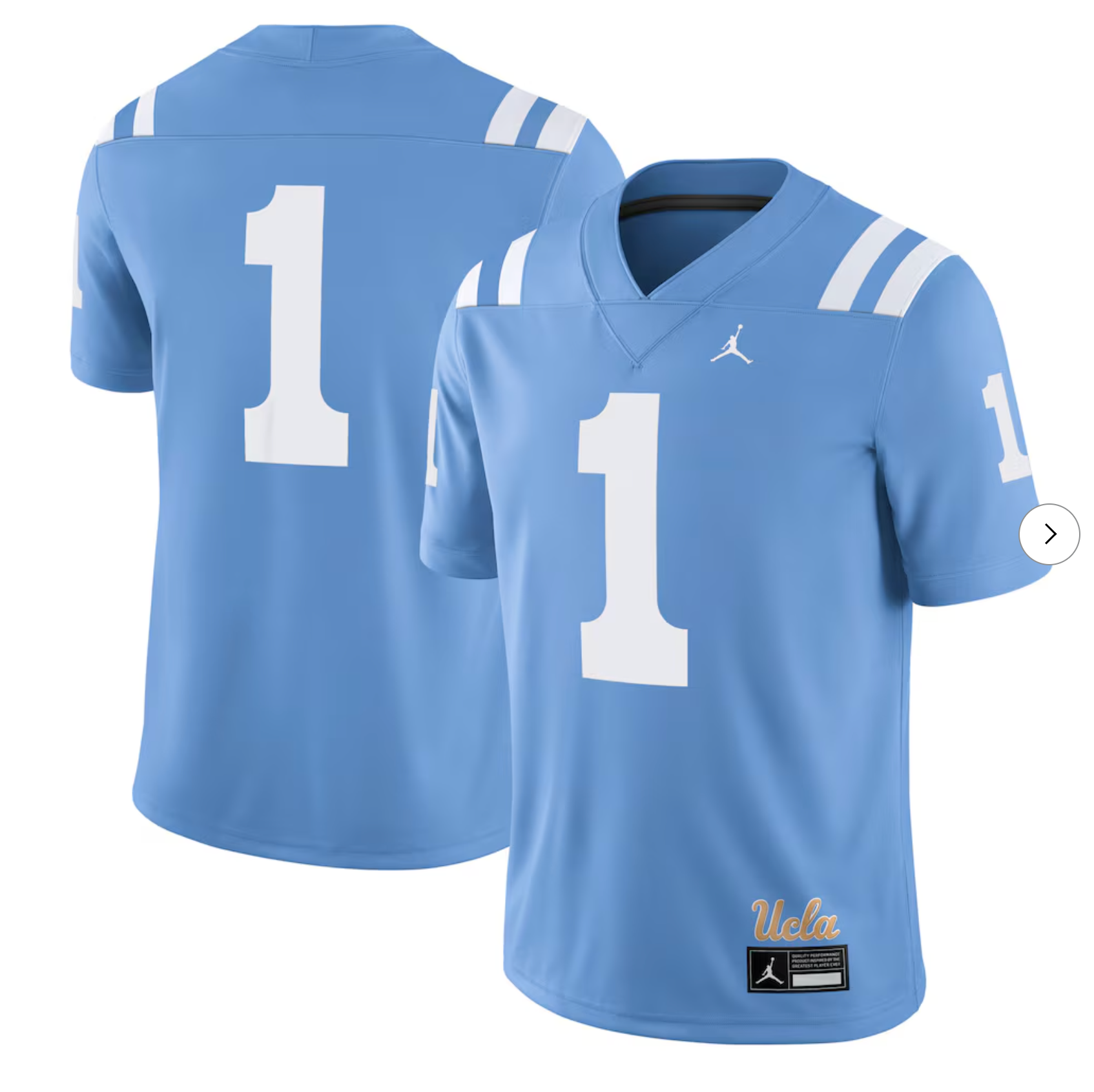 #1 UCLA Bruins Jordan Brand Alternate Game Jersey - Light Blue