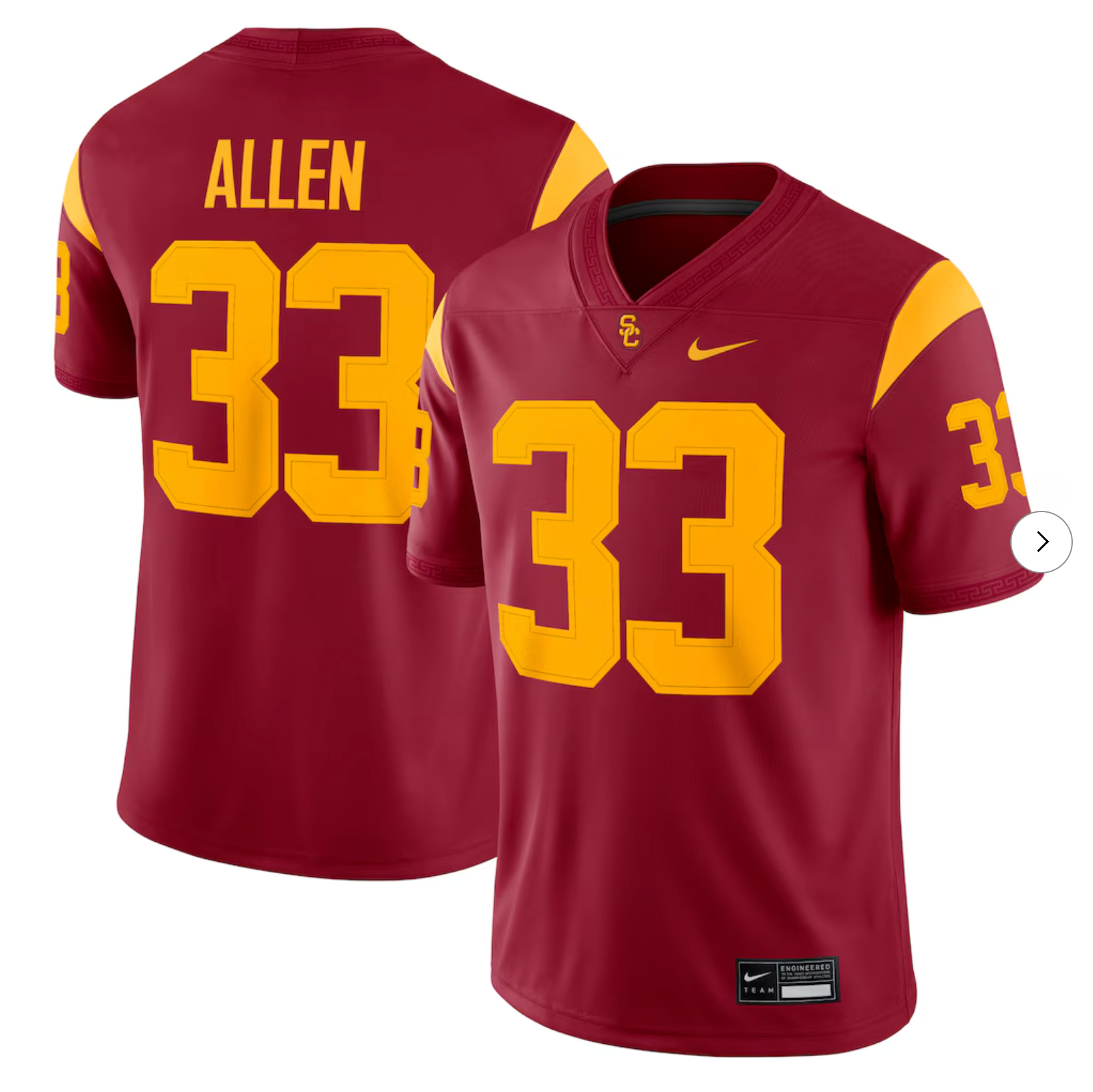 Marcus Allen USC Trojans Nike Alumni Game Jersey - Cardinal