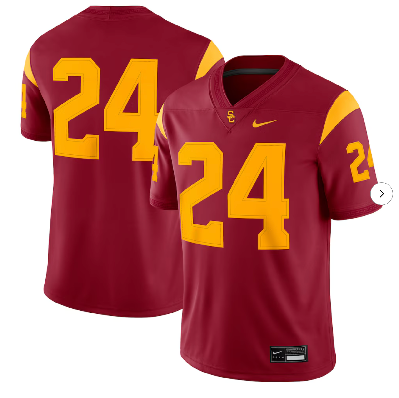 #24 USC Trojans Nike Game Jersey - White