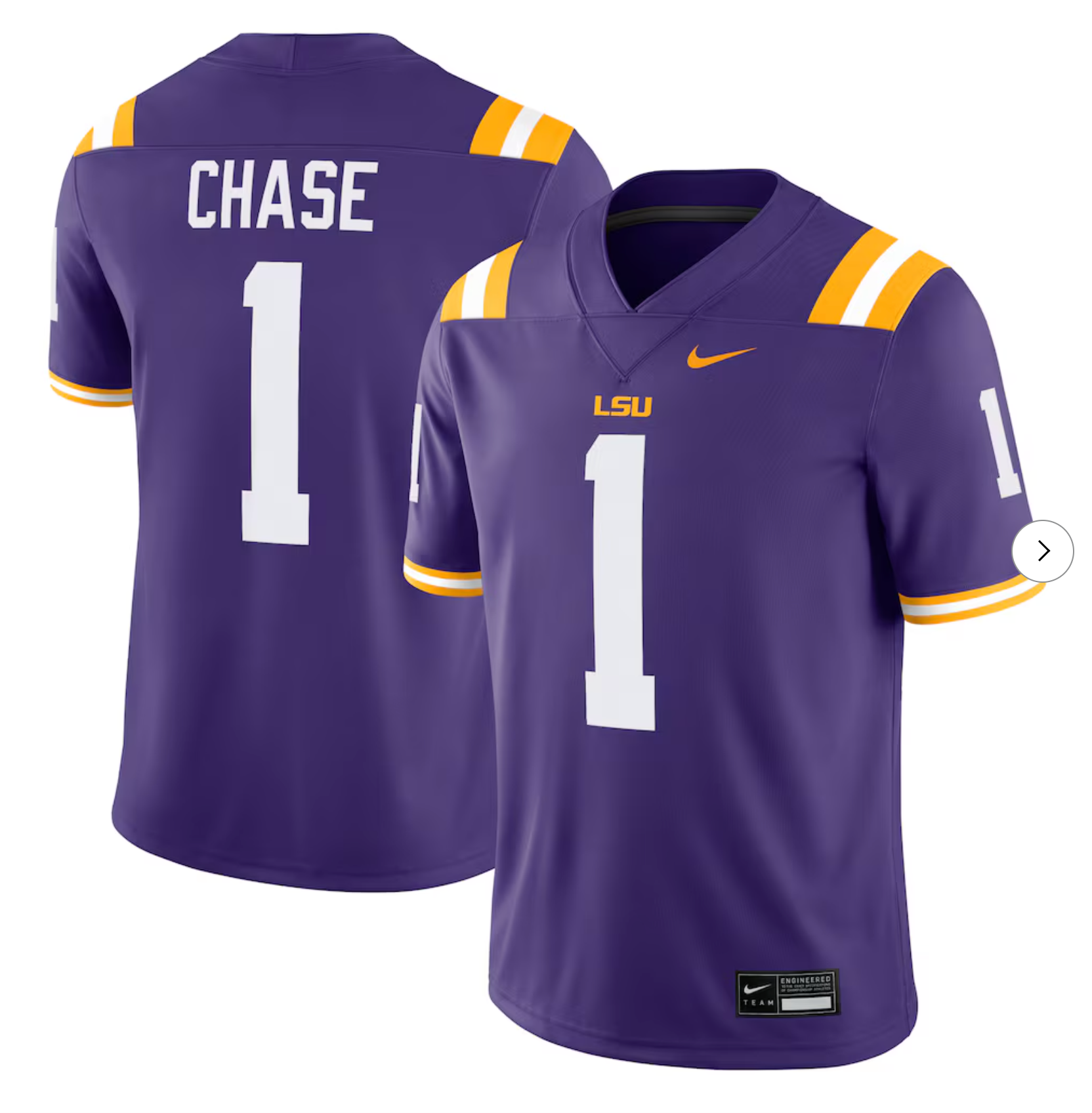 Jayden Daniels LSU Tigers Nike Player Game Jersey - Purple