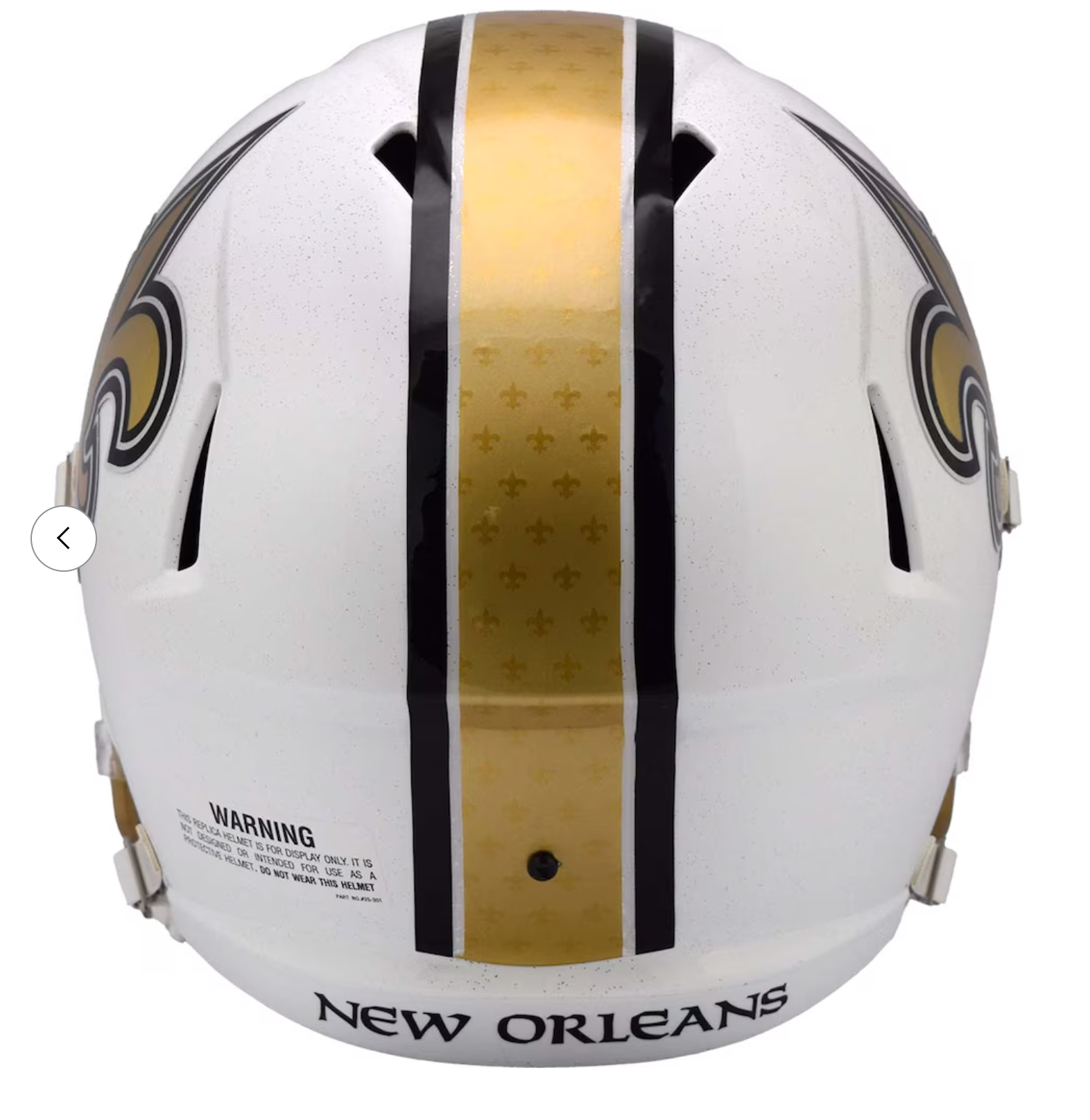 New Orleans Saints Riddell 2025 On-Field Alternate Speed Replica Helmet