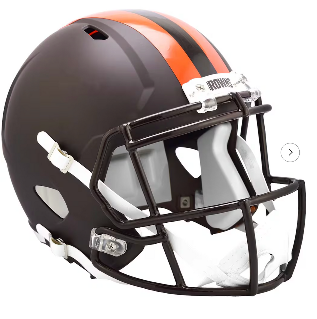 Cleveland Browns Riddell 2025 On-Field Alternate Alpha Dawg Riddell Speed Replica Helmet