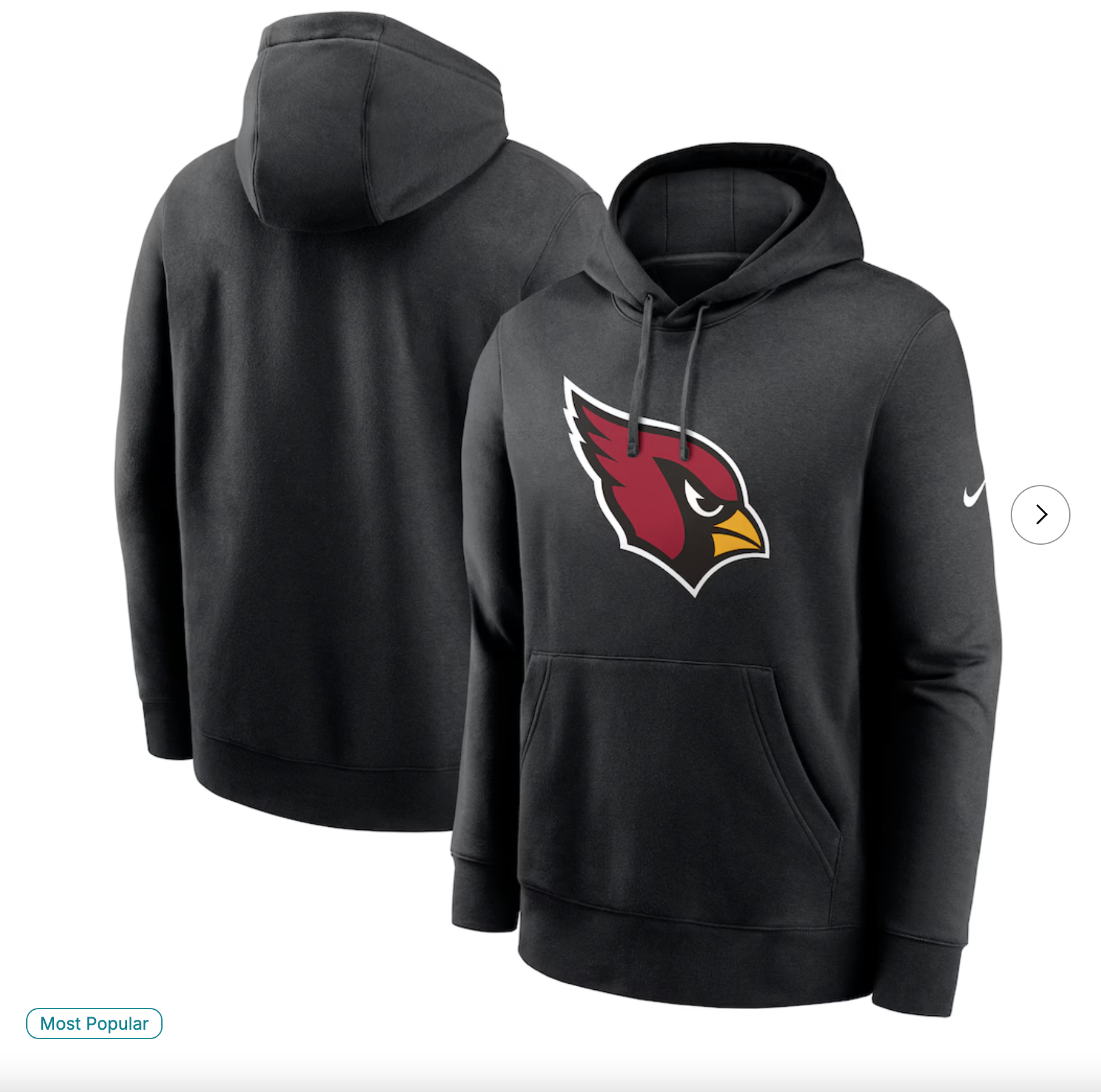 Arizona Cardinals Nike Primetime Club Logo Hoodie - Black