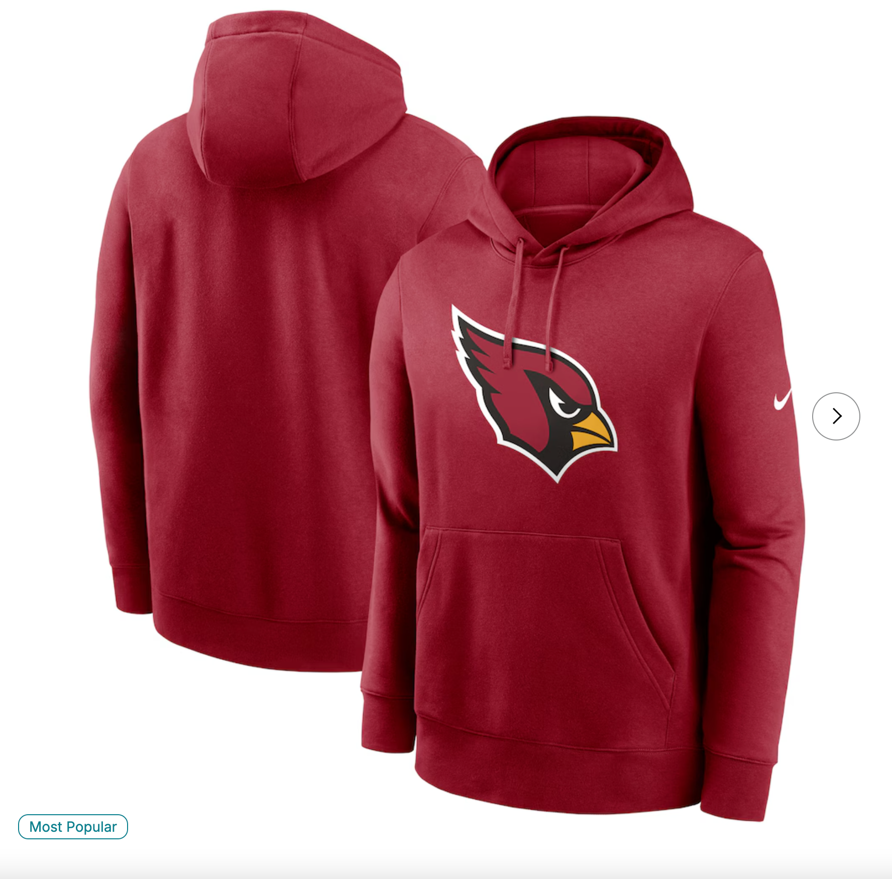 Arizona Cardinals Nike Primetime Club Logo Hoodie - Cardinal
