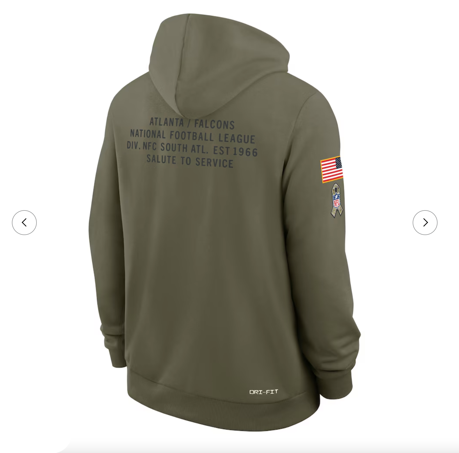 Arizona Cardinals Nike 2025 Salute to Service Sideline Standard Issue Dri-FIT Hoodie - Olive