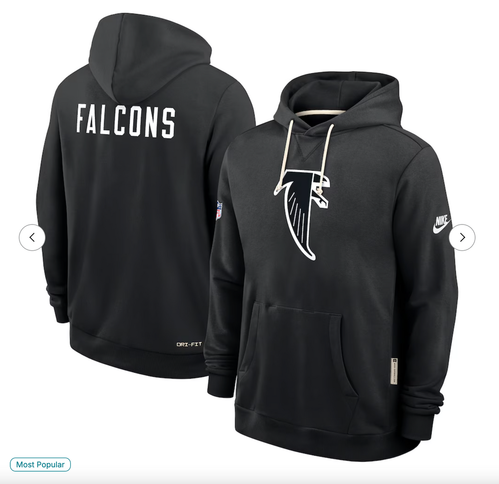 Atlanta Falcons Nike Sideline Standard Issue Alt 2 Dri-FIT Hoodie - Black