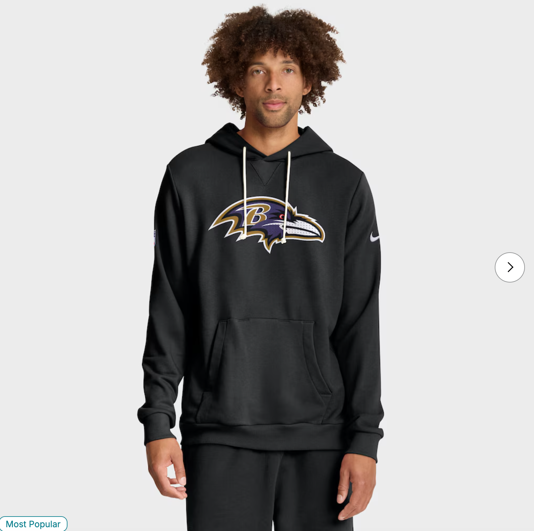 Baltimore Ravens Nike Sideline Standard Issue Initial Home Dri-FIT Hoodie - Black