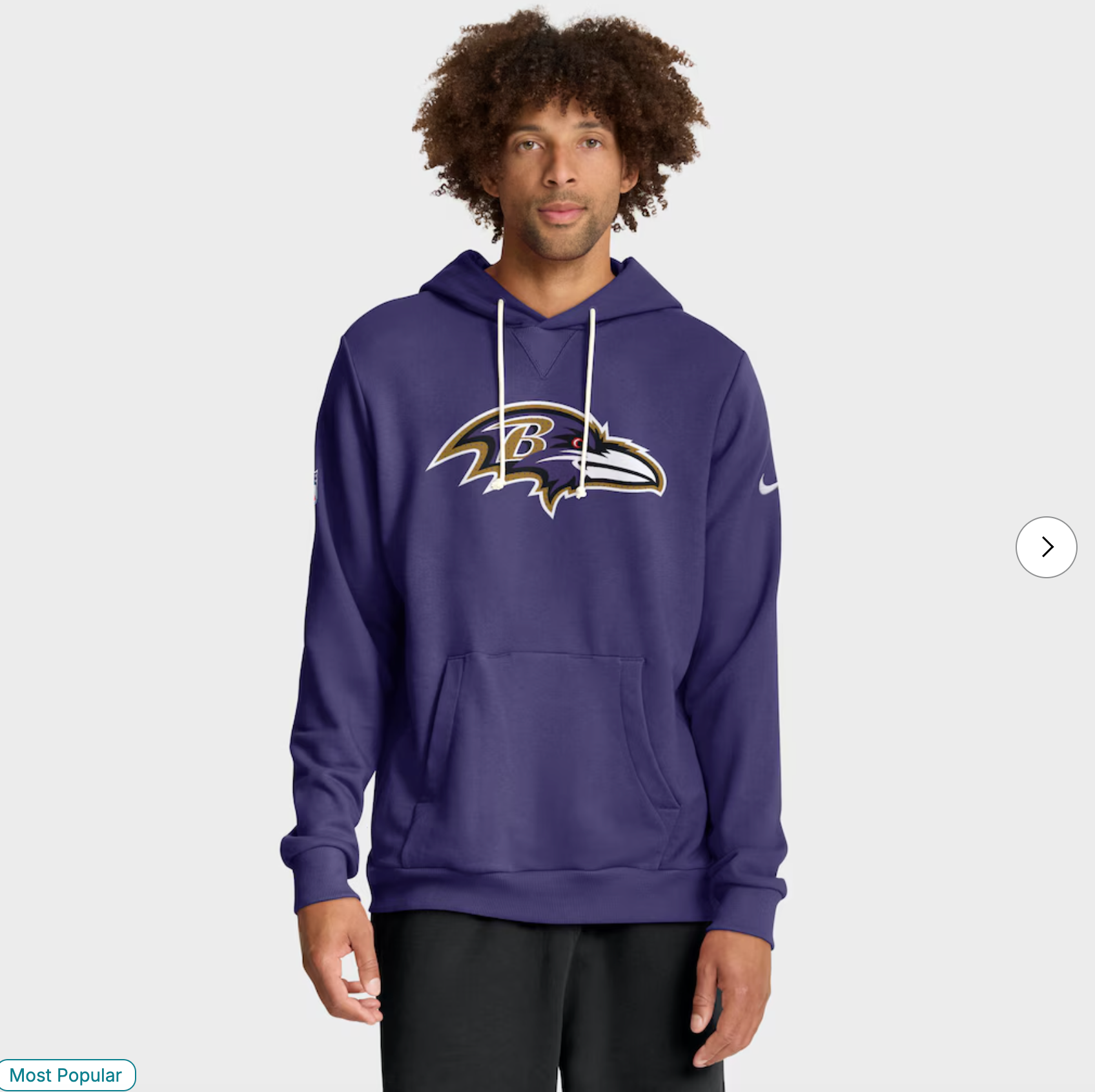 Baltimore Ravens Nike Sideline Standard Issue Initial Home Dri-FIT Hoodie - Purple