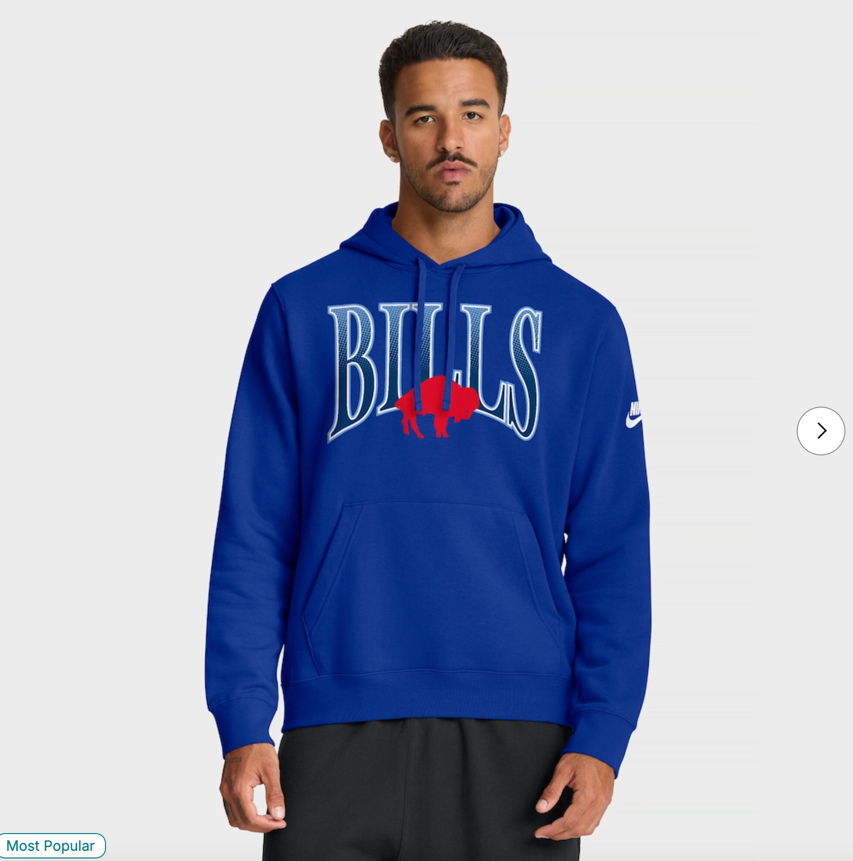 Buffalo Bills Nike Full Blitz Club Fleece Pullover Hoodie - Royal