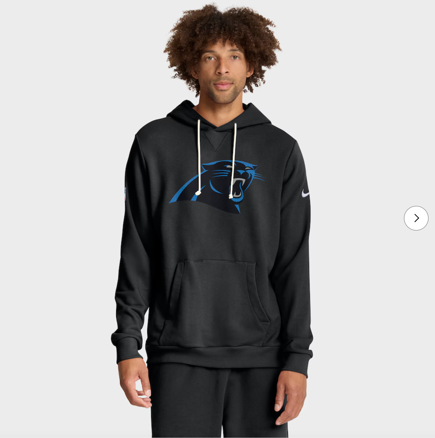 Carolina Panthers Nike Sideline Standard Issue Initial Home Dri-FIT Hoodie - Black