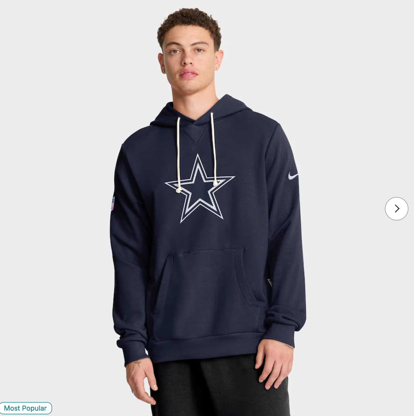 Dallas Cowboys Nike Sideline Standard Issue Initial Home Dri-FIT Hoodie - Navy