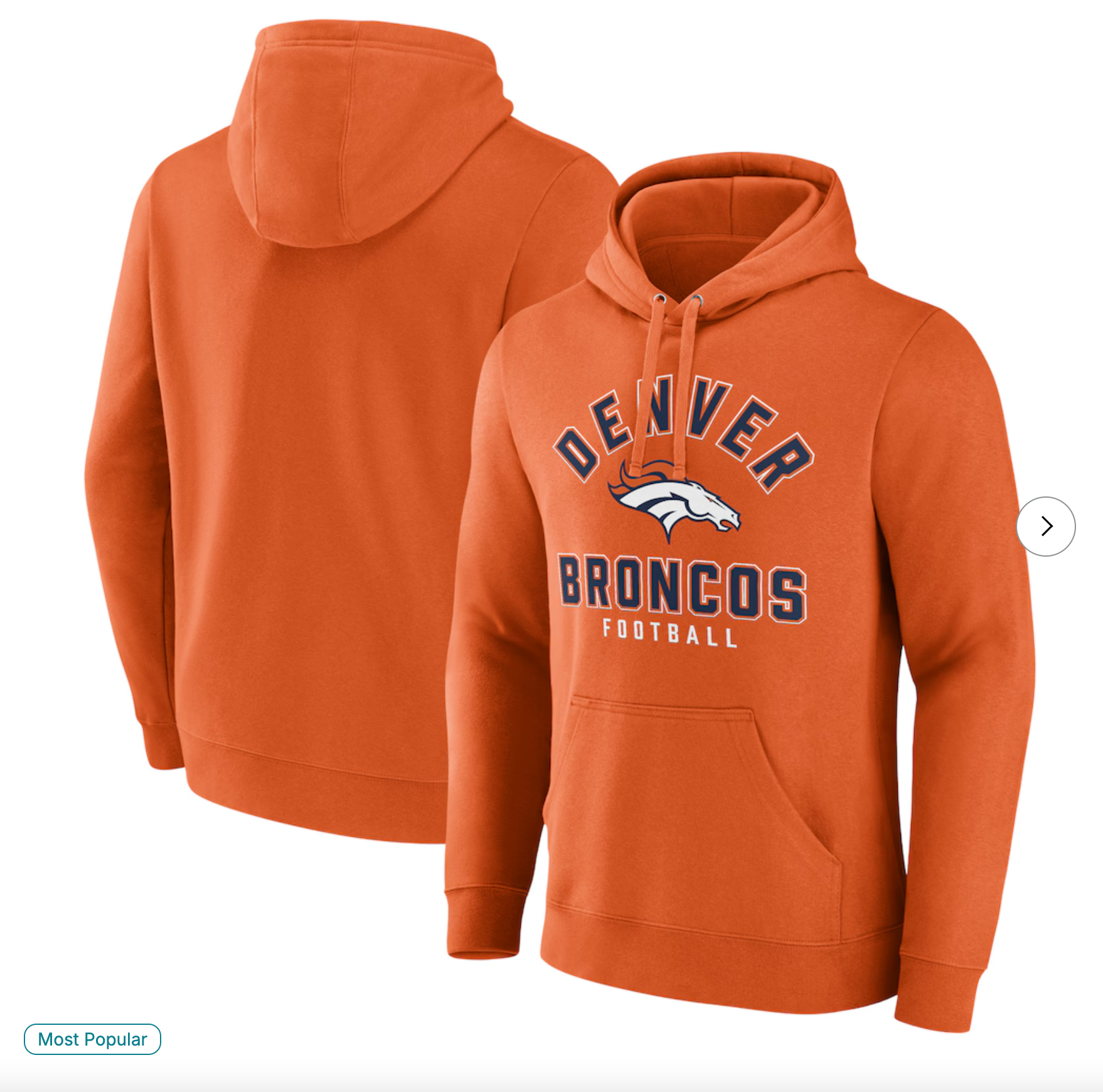 Denver Broncos Fanatics Between the Pylons Pullover Hoodie - Orange