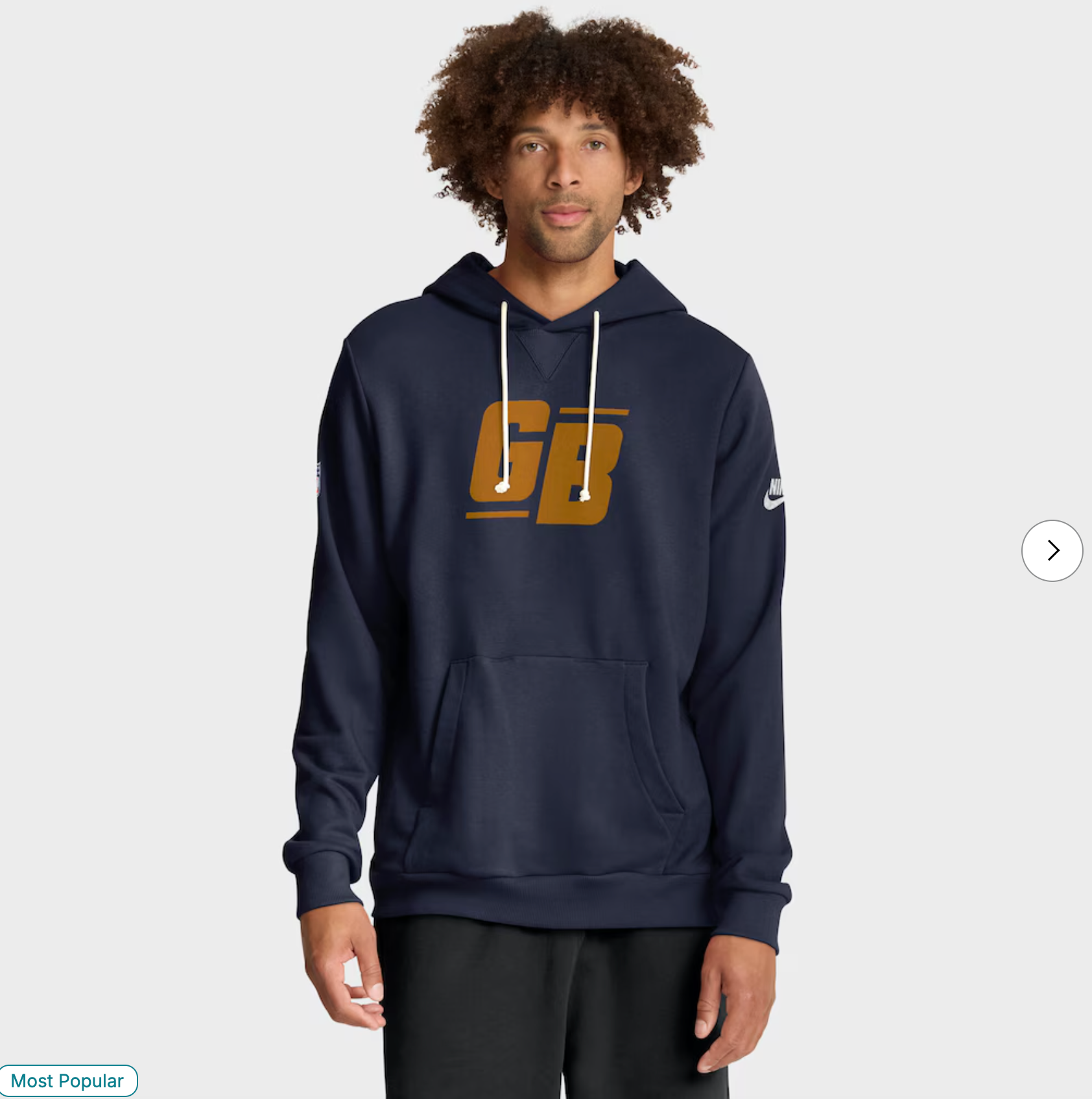 Green Bay Packers Nike The 1923 Classic Sideline Dri-FIT Pullover Hoodie - Navy